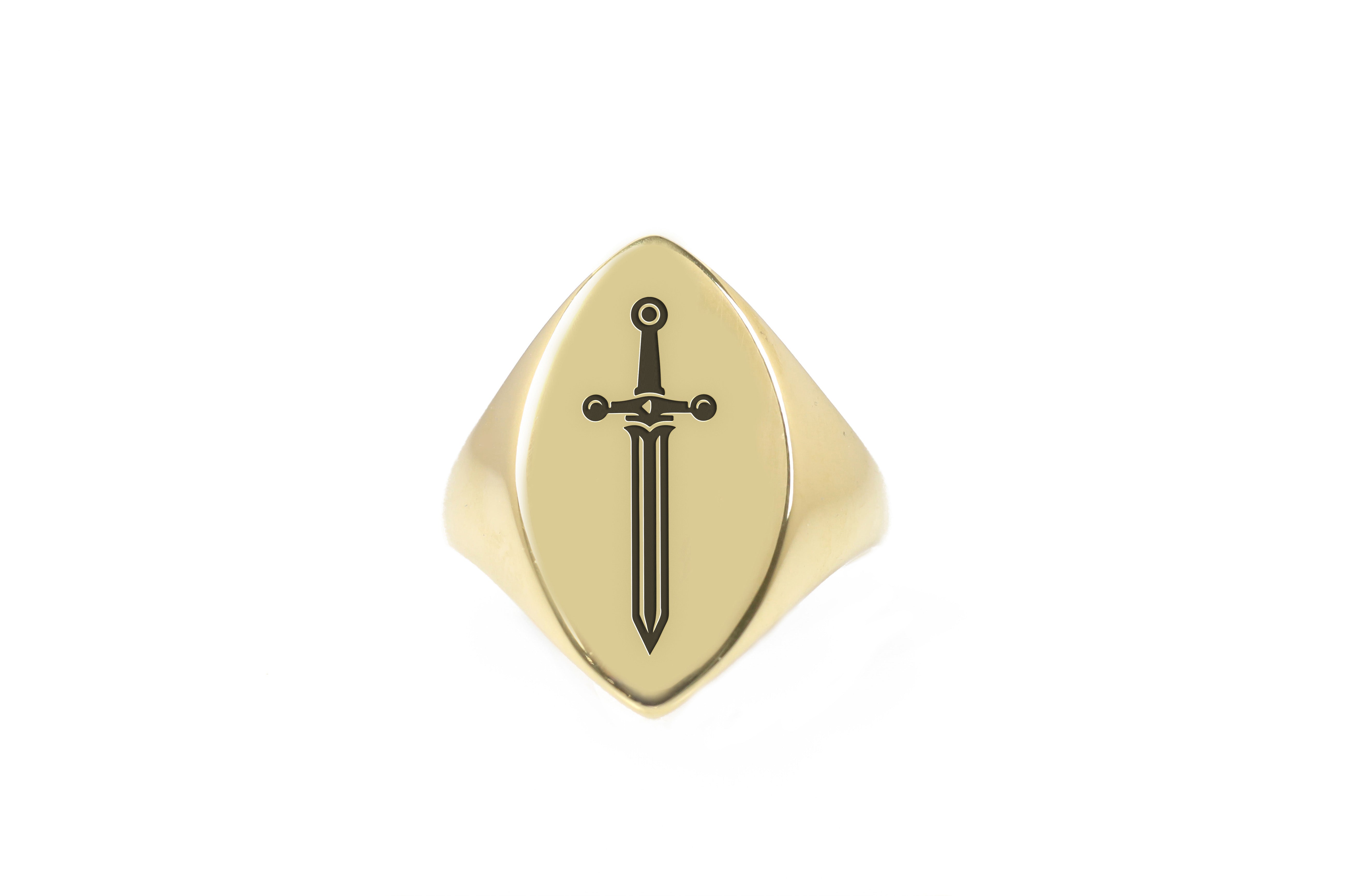 14k Gold Medieval Ring