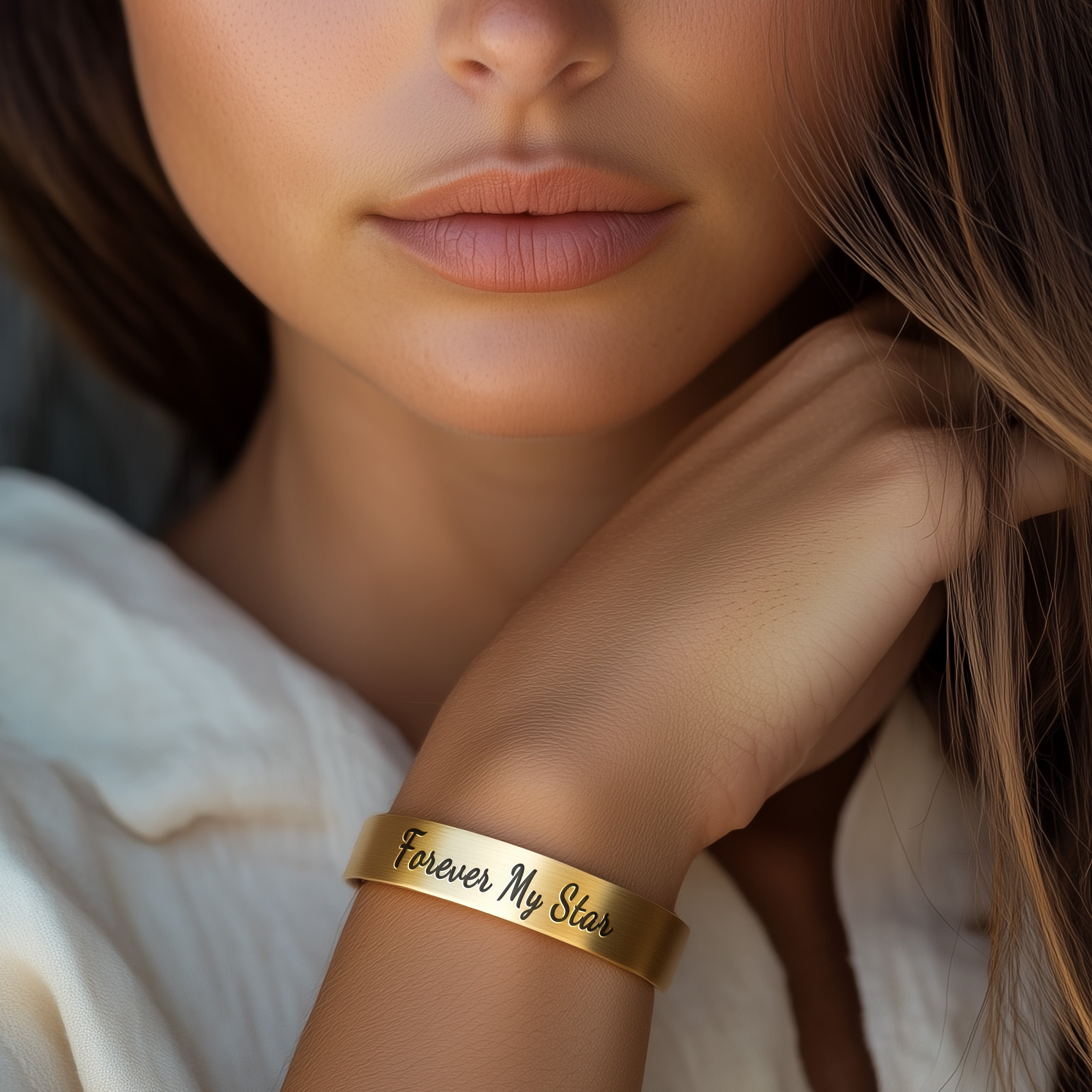 Couples Gold Open Cuff