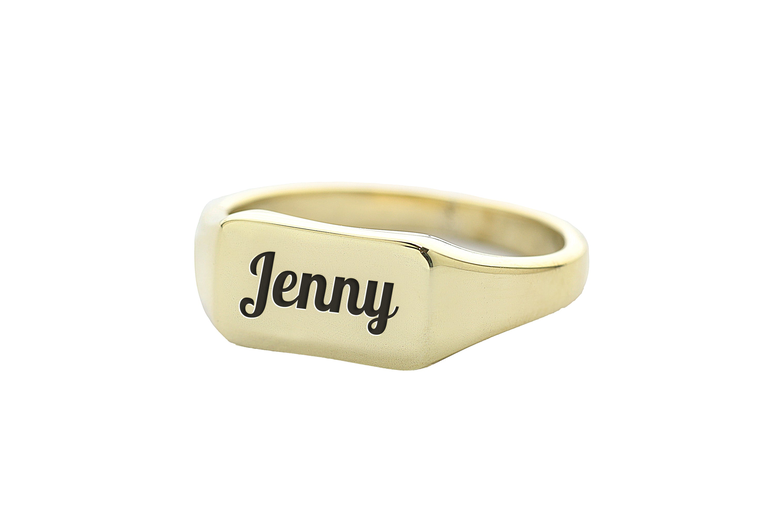 Engraved Text Ring