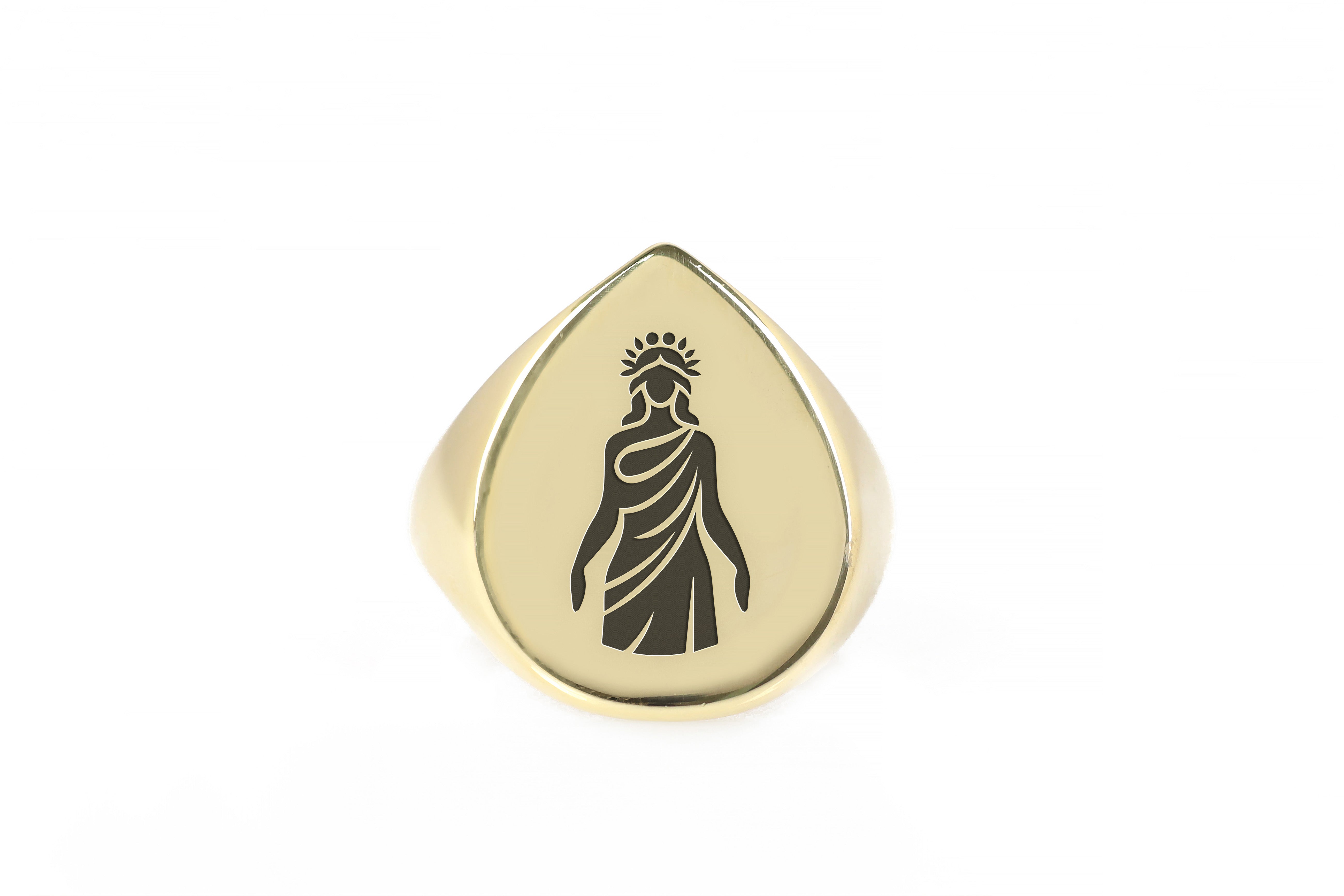 Greek Goddess Gold Ring