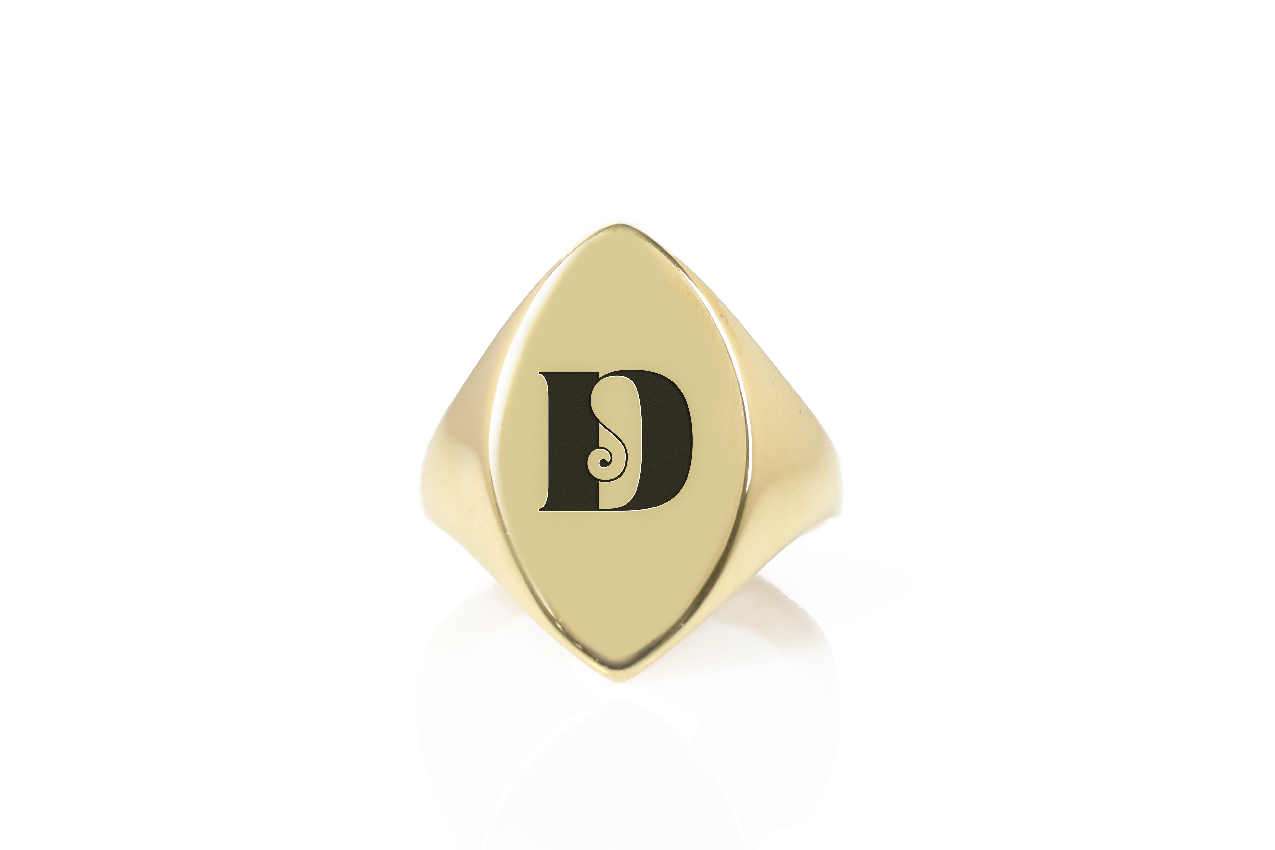 Custom Letter Signet Ring
