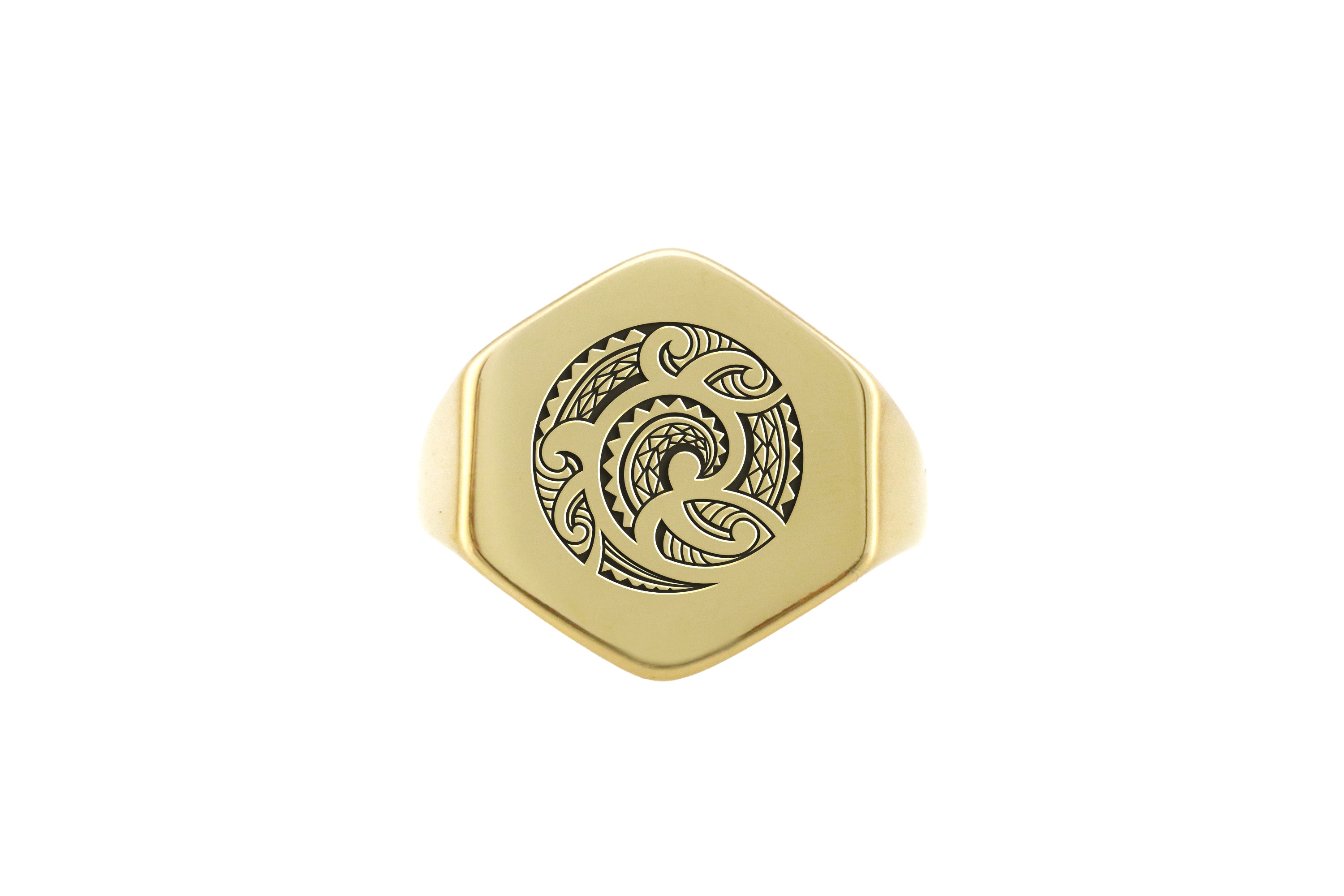 14k Gold Samoan Signet Ring