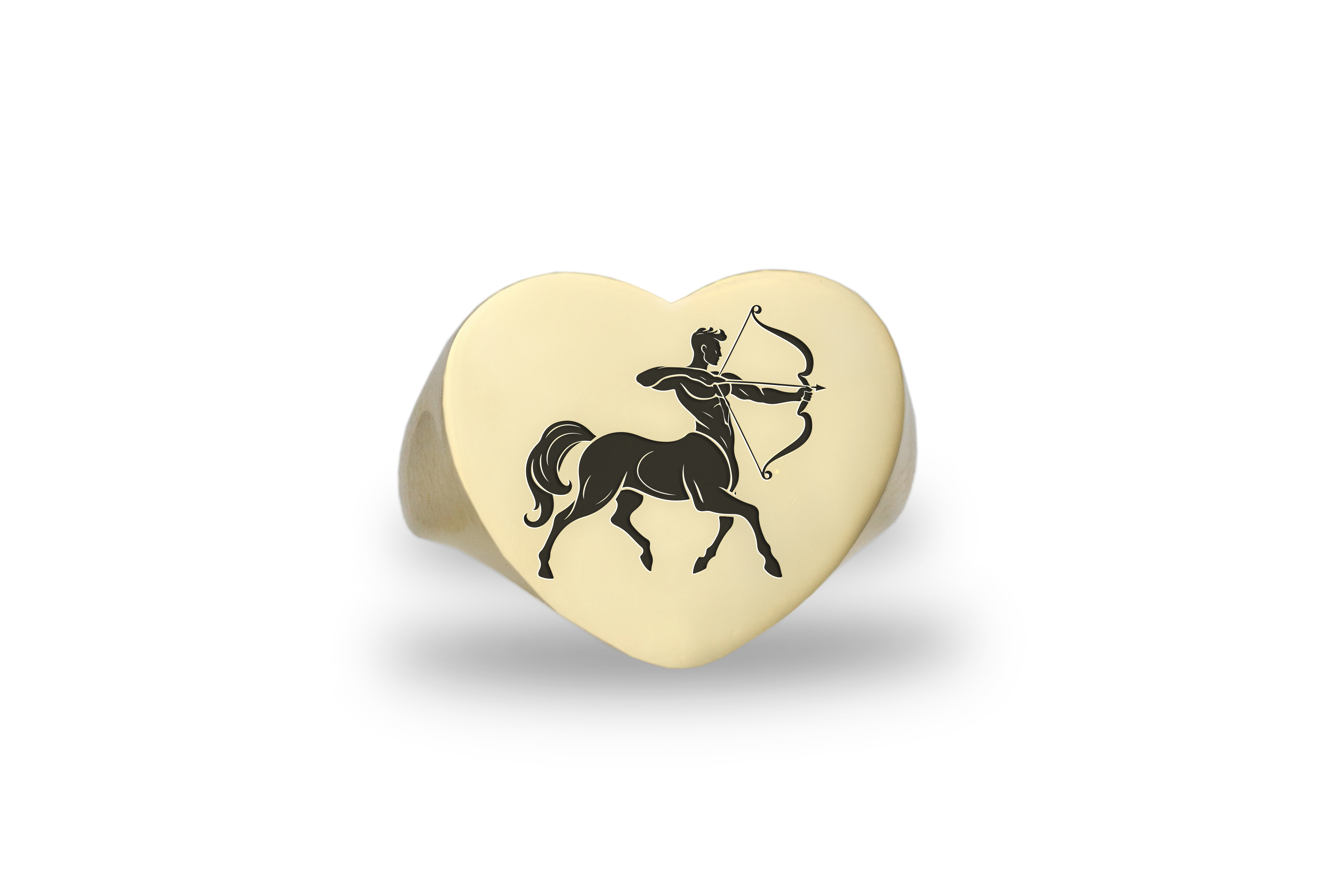 Engraved Centaur Signet Ring