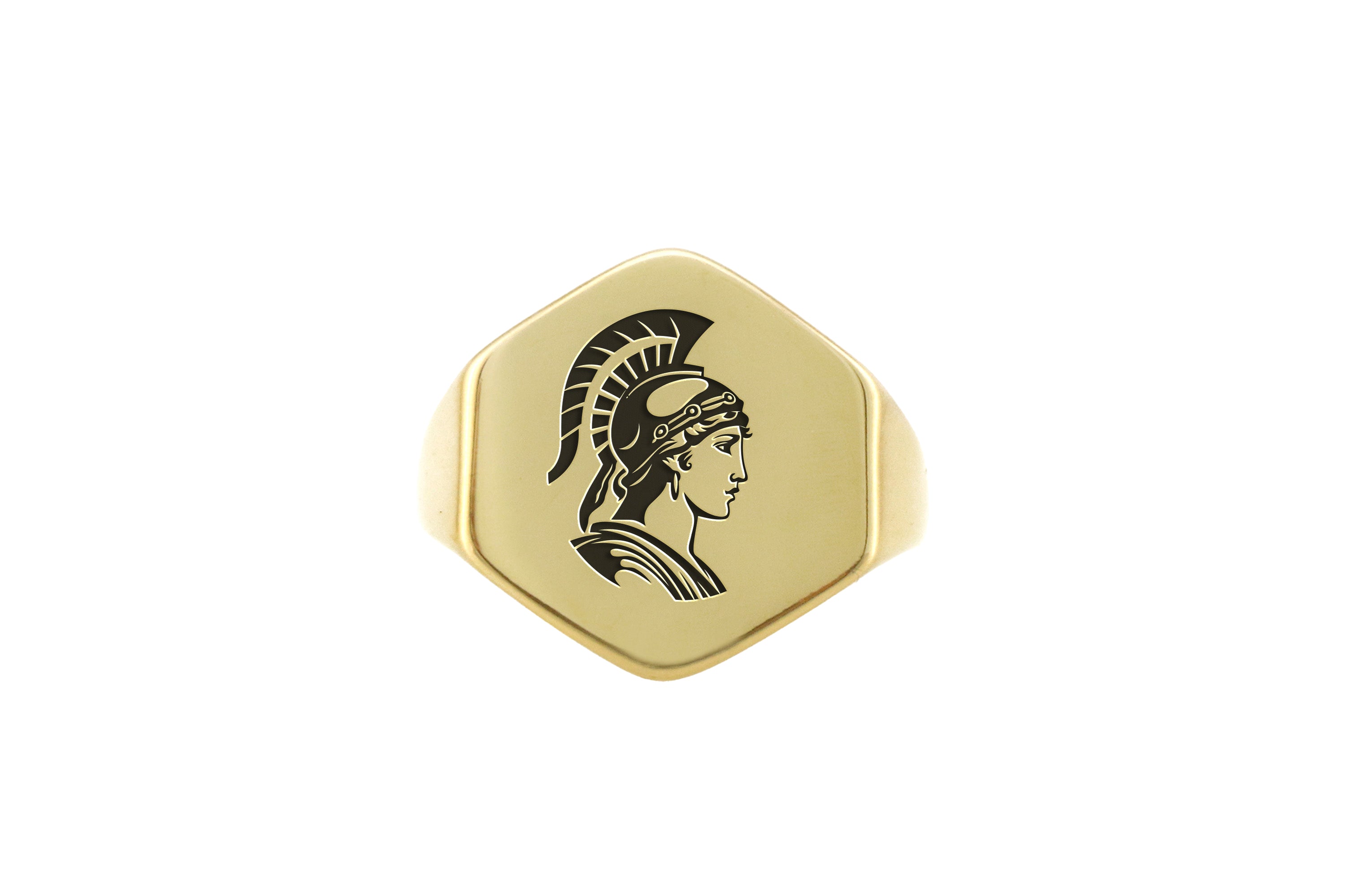 Athena Women's Gold Signet Ring