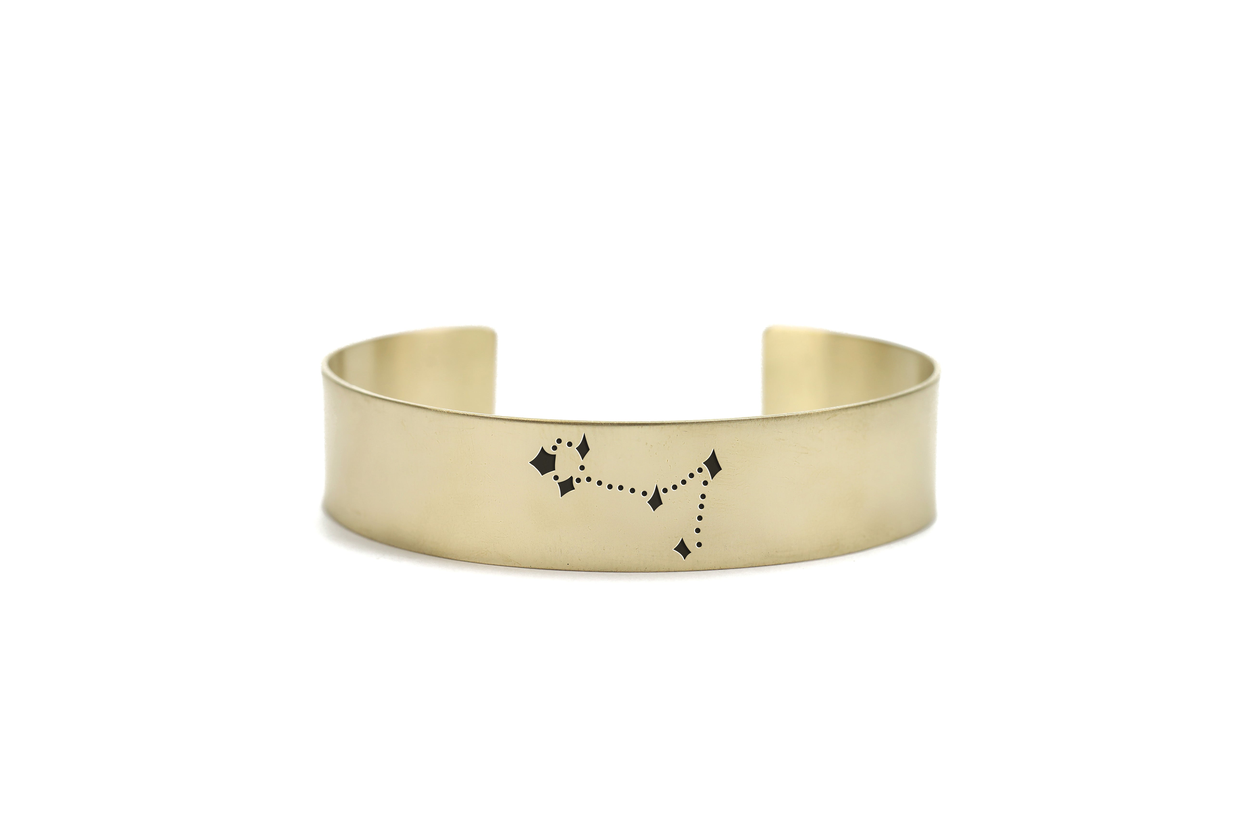 14k Gold Star Map Bracelet
