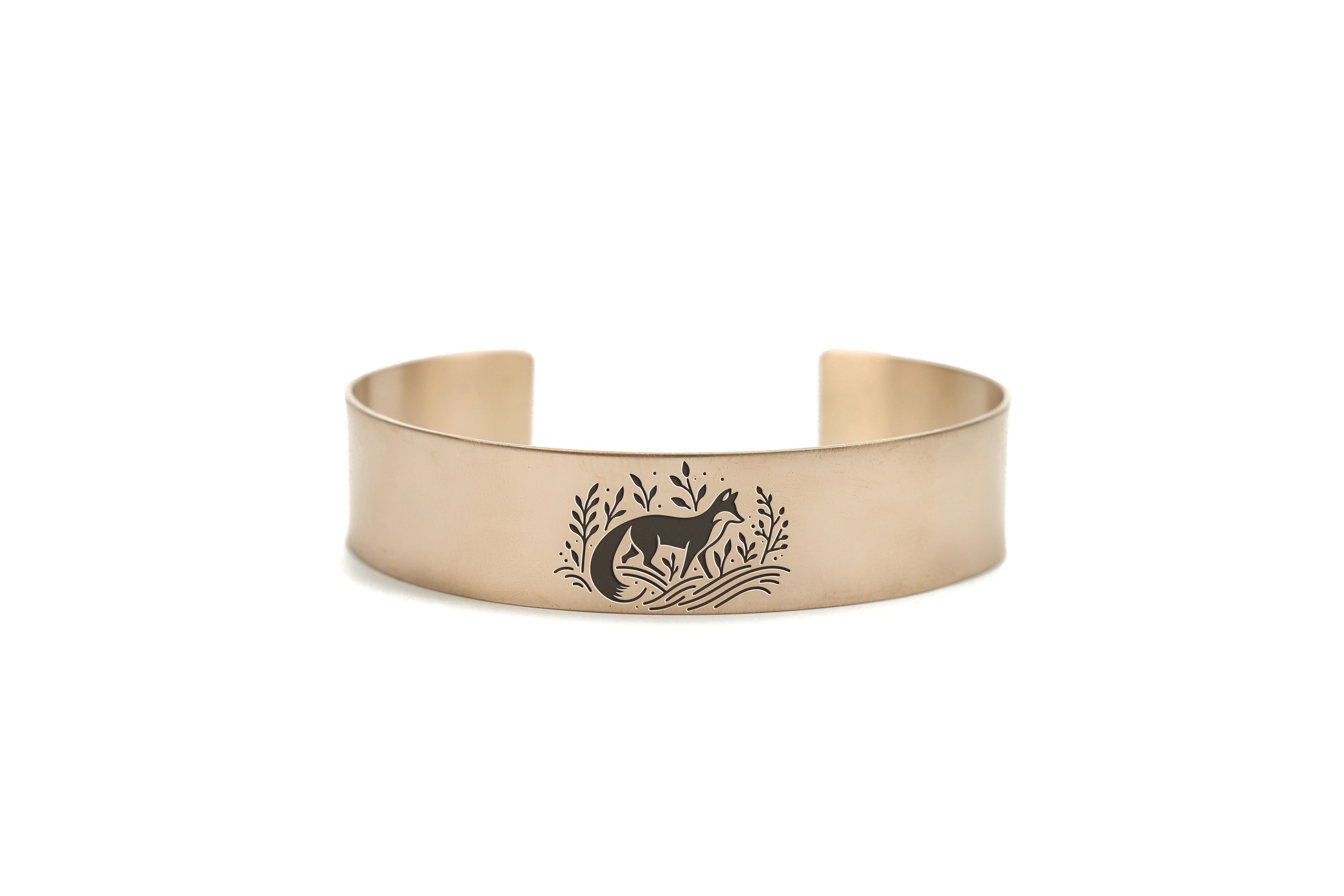 14k Rose Gold Fox Bracelet