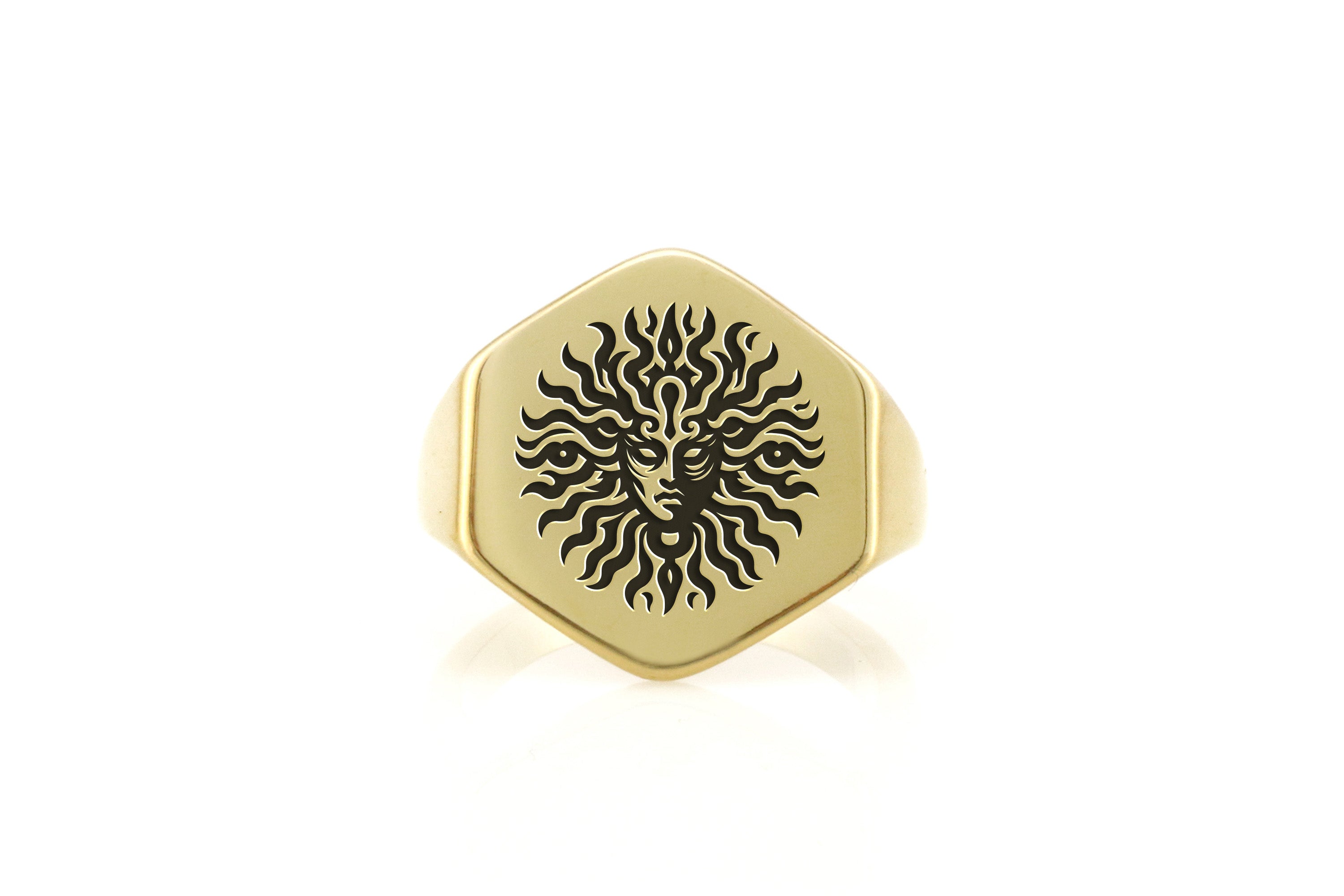 Bold Statement Medusa Signet Ring