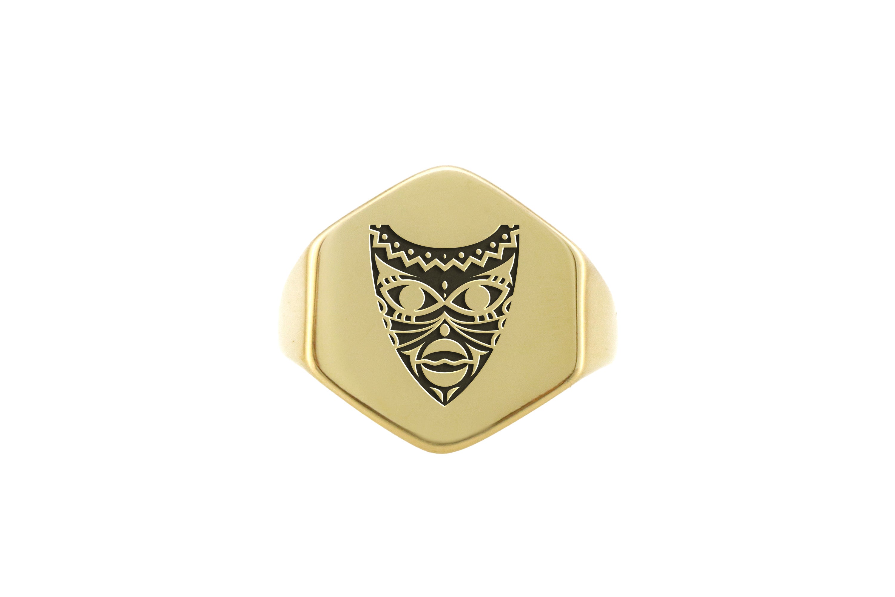 African Tribe Mask Ring