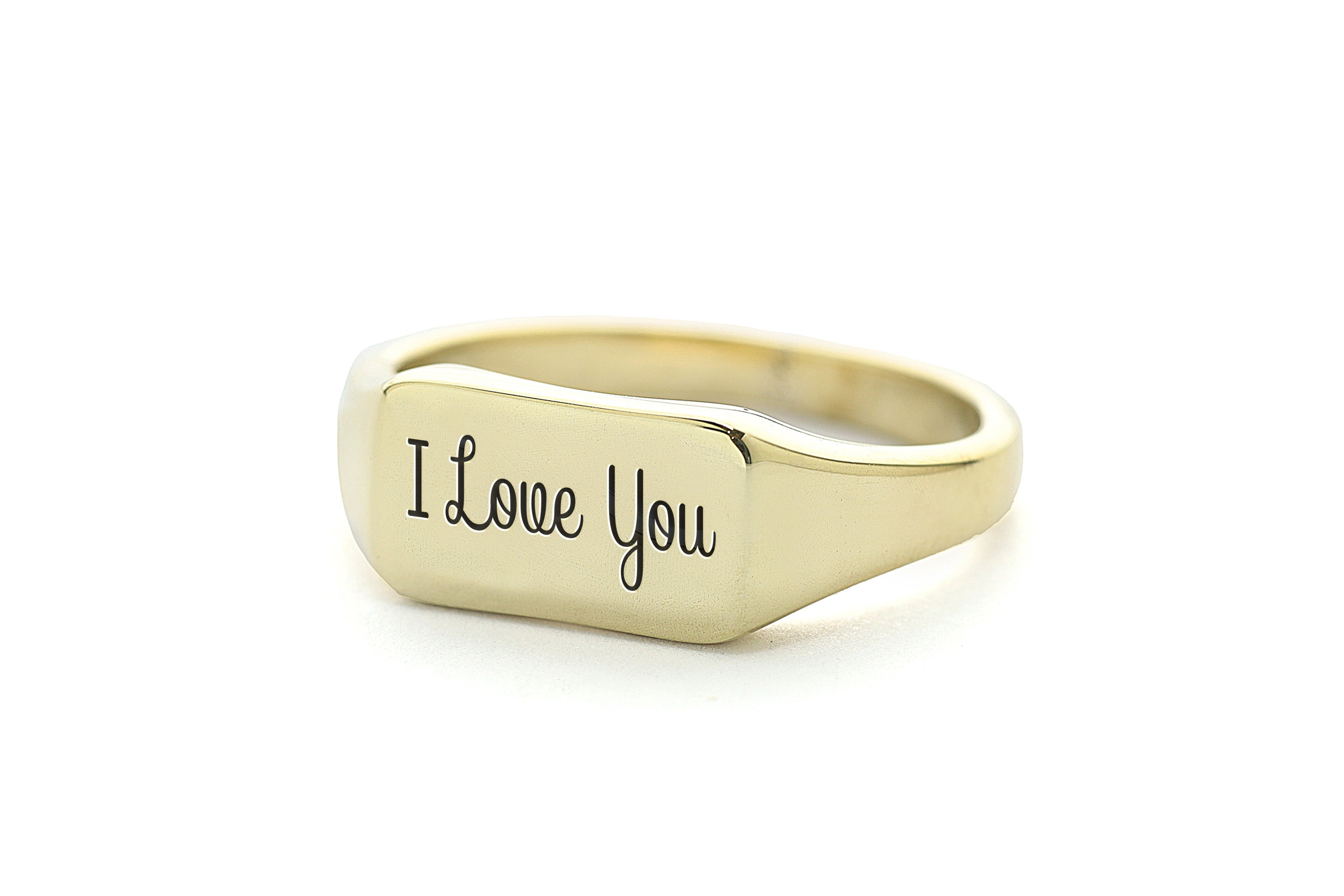 I Love You Engraved Ring