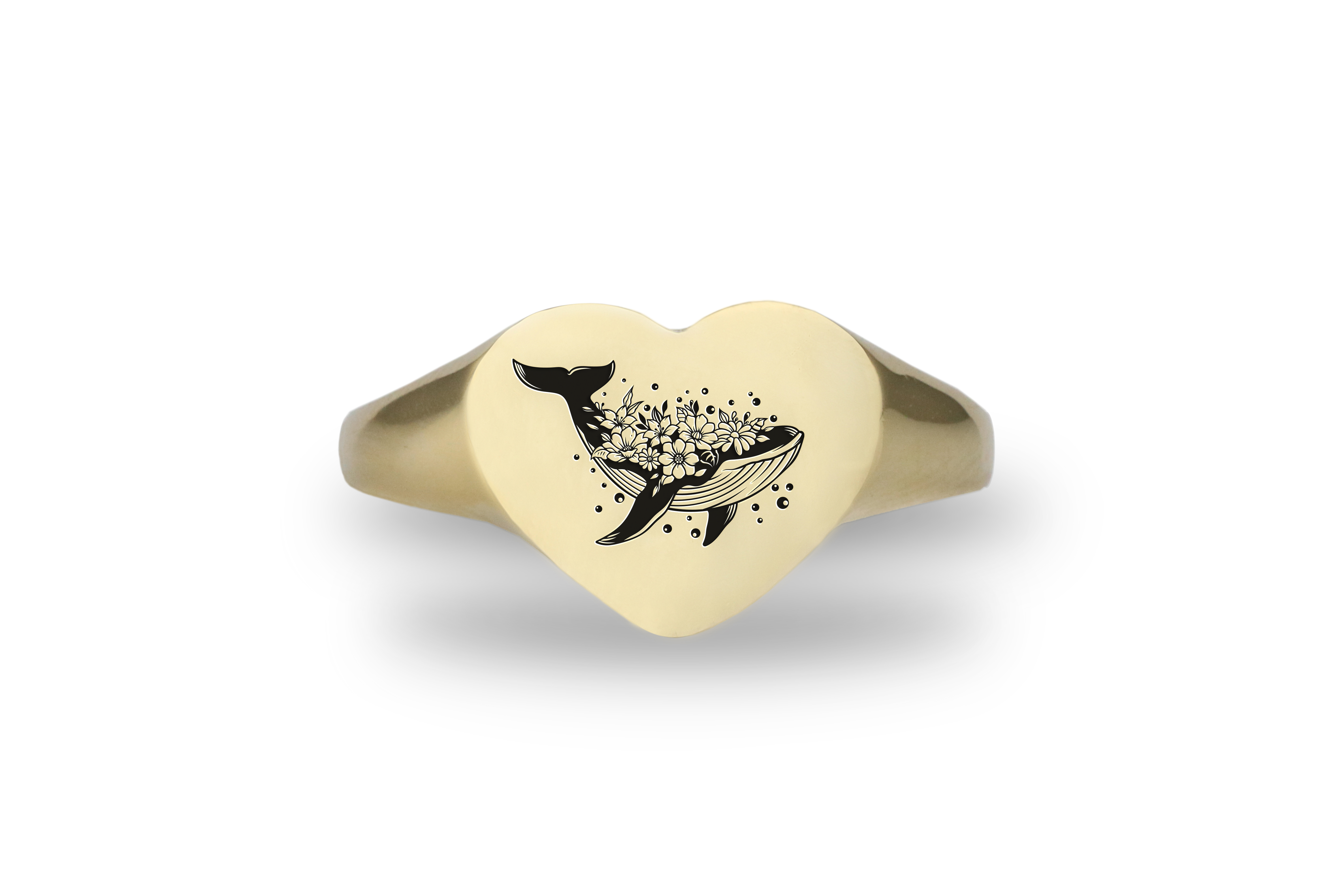 Engraved Cetacea Ring