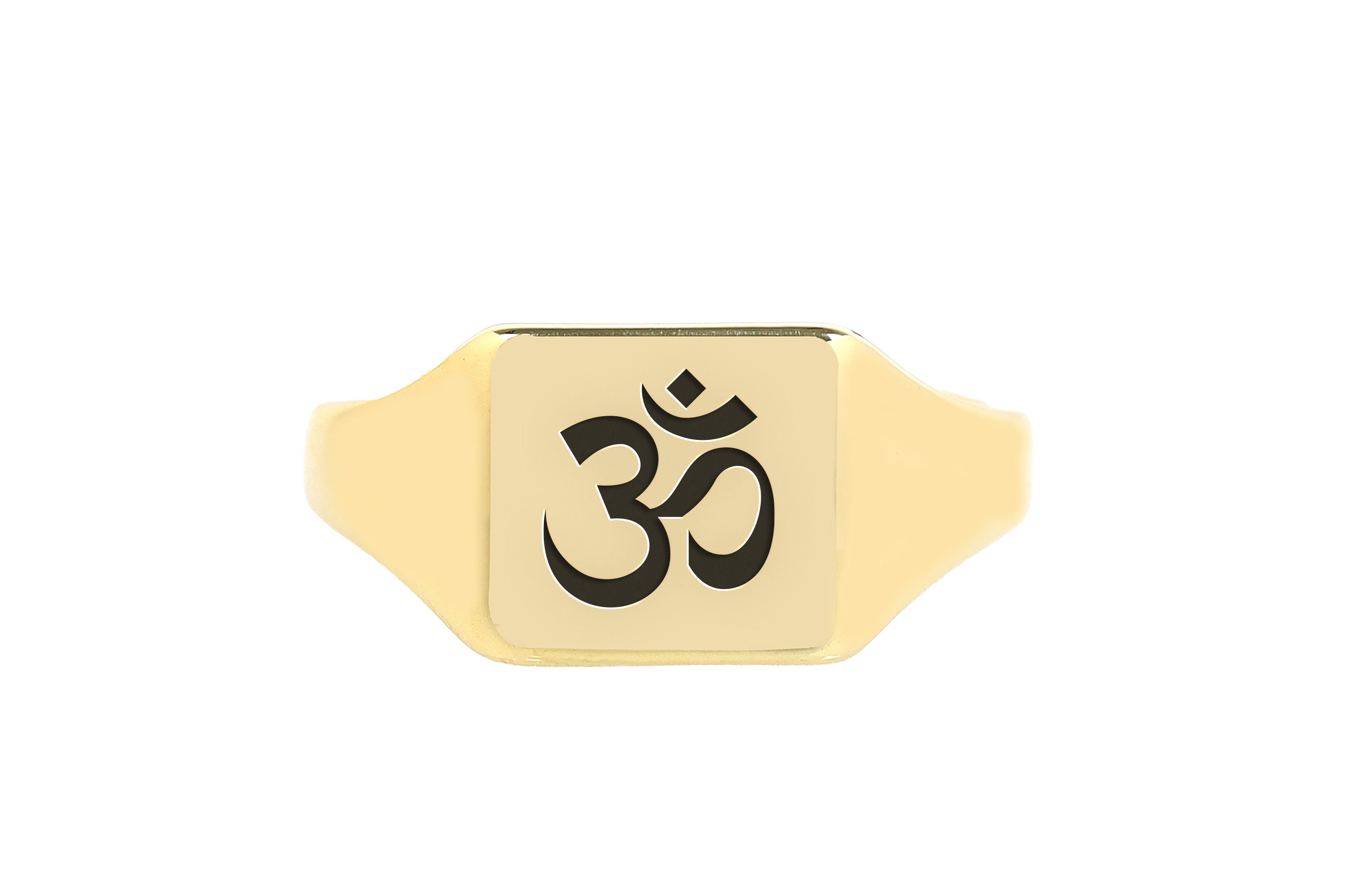 Engraved Om Signet Ring