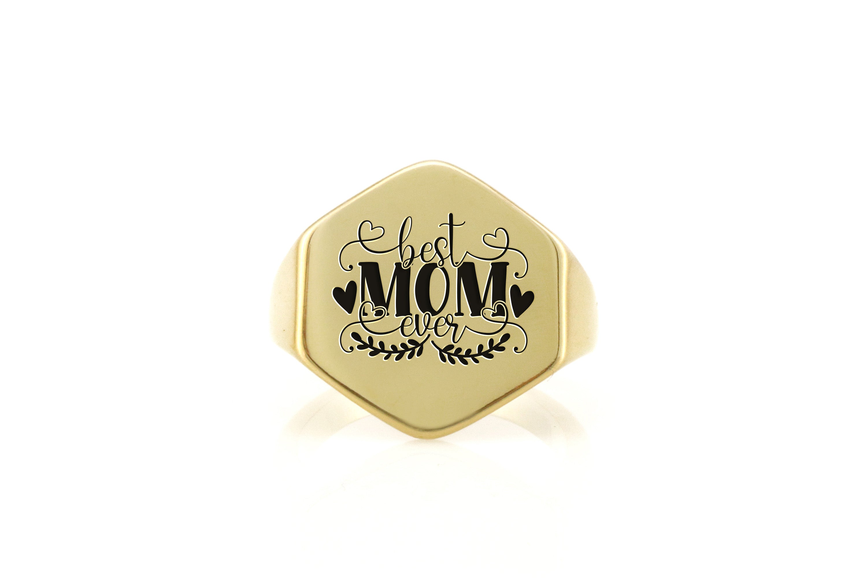 Best Mom Ever Engraving Ring