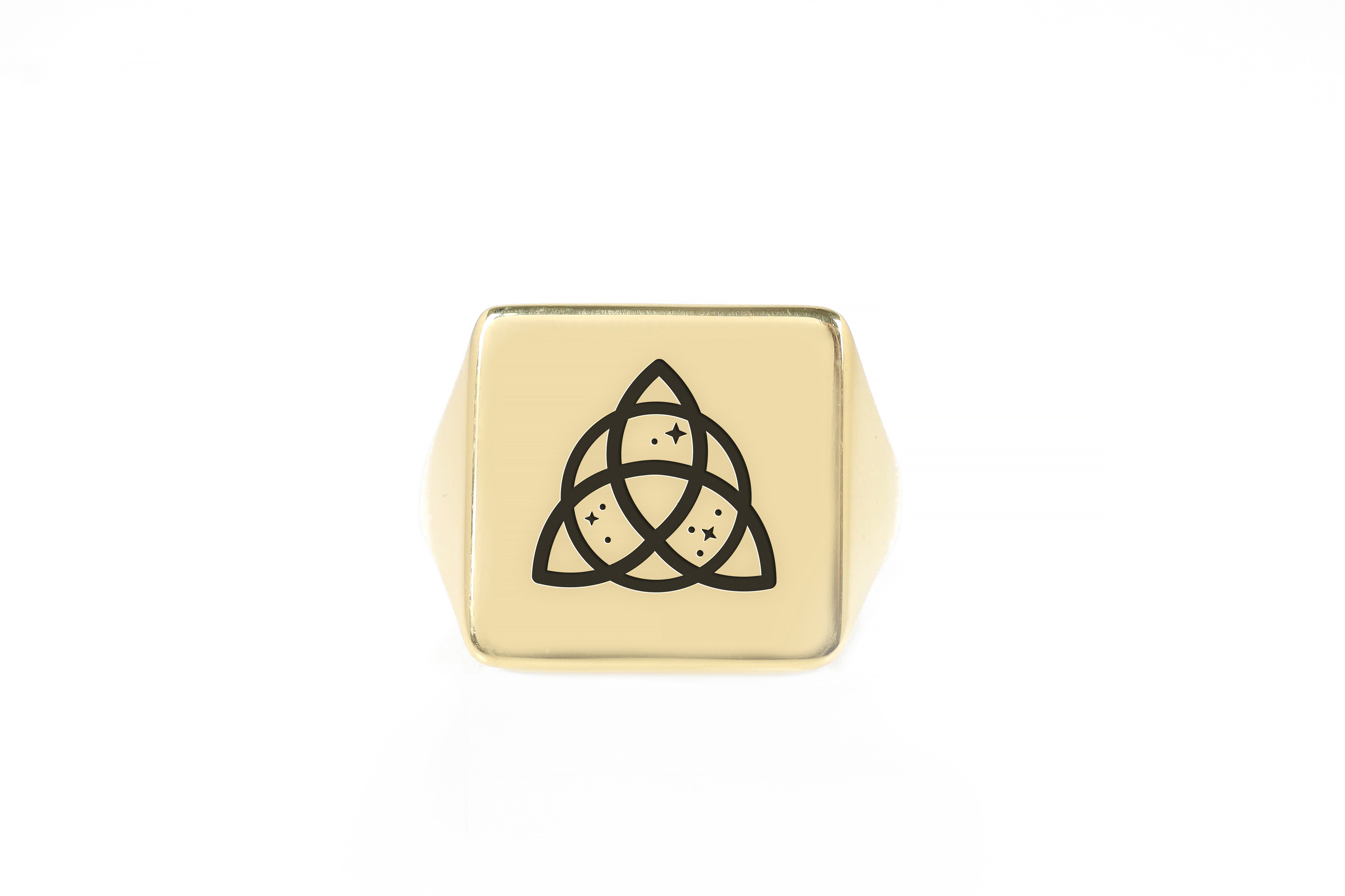 Custom Wiccan Symbol Ring