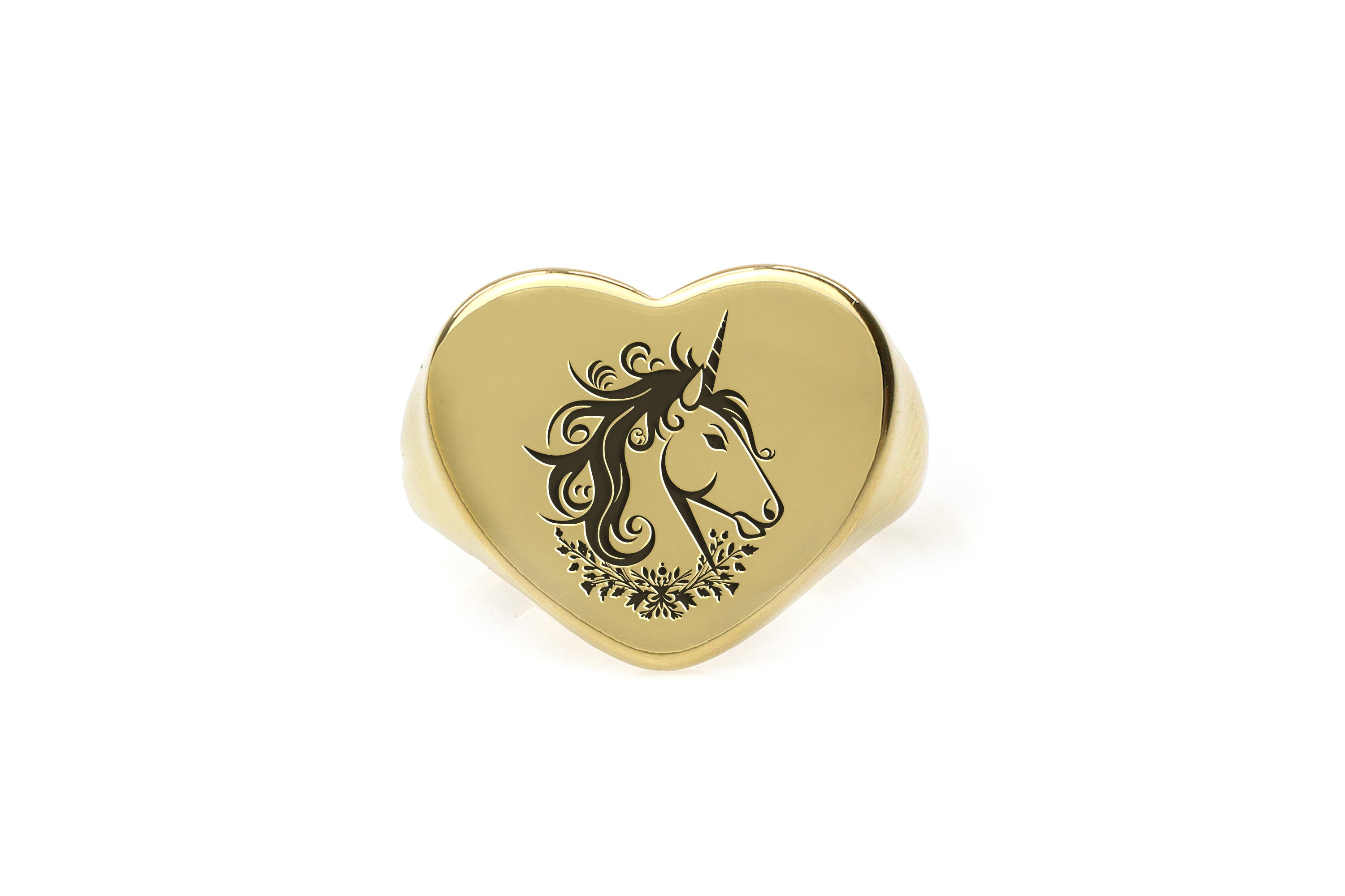 Heart-Shaped Unicorn Ring