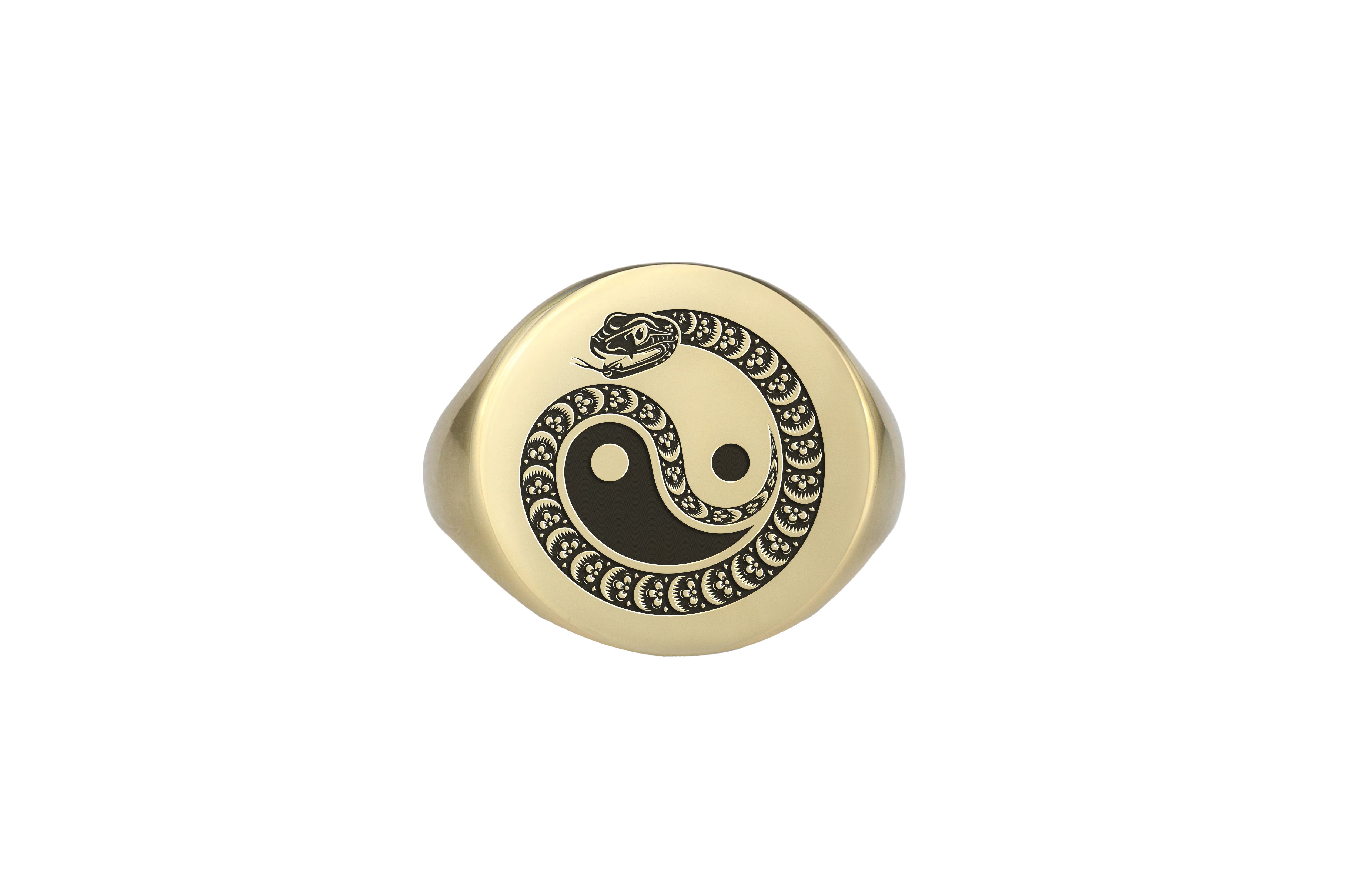 Yin And Yang Snake Ring