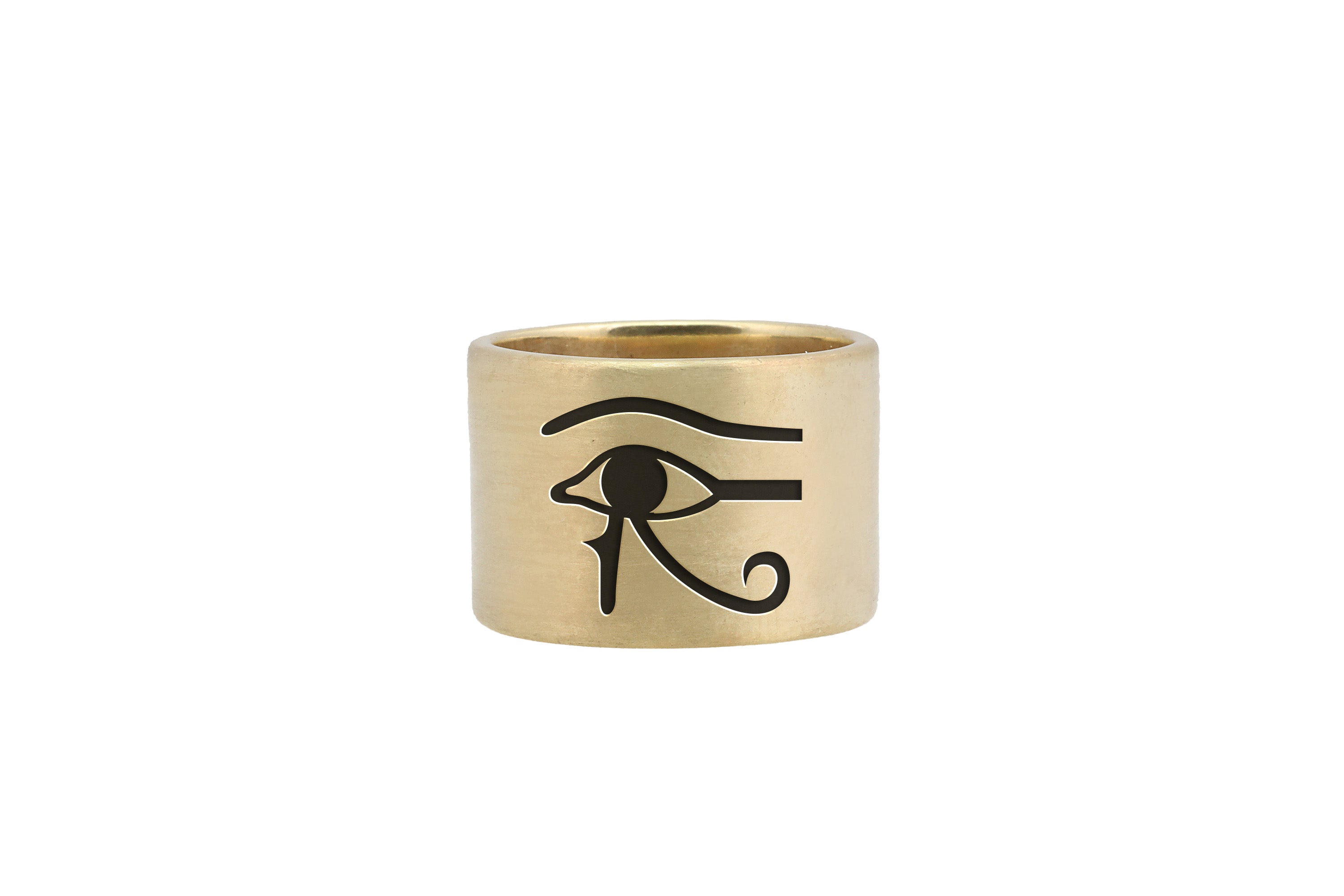 Egyptian Wide Brushed Ring