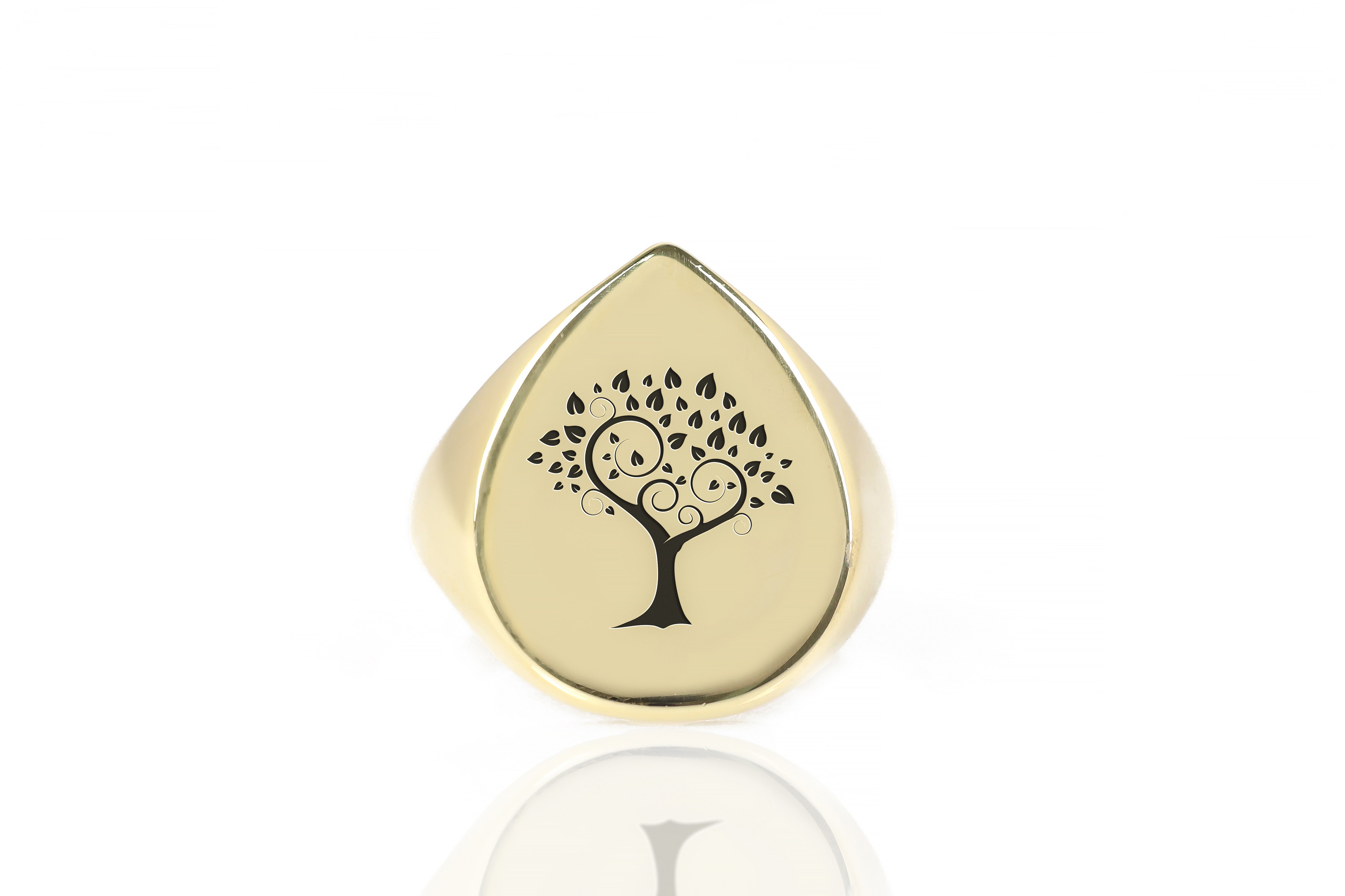 Tree Of Life Engraved Ring