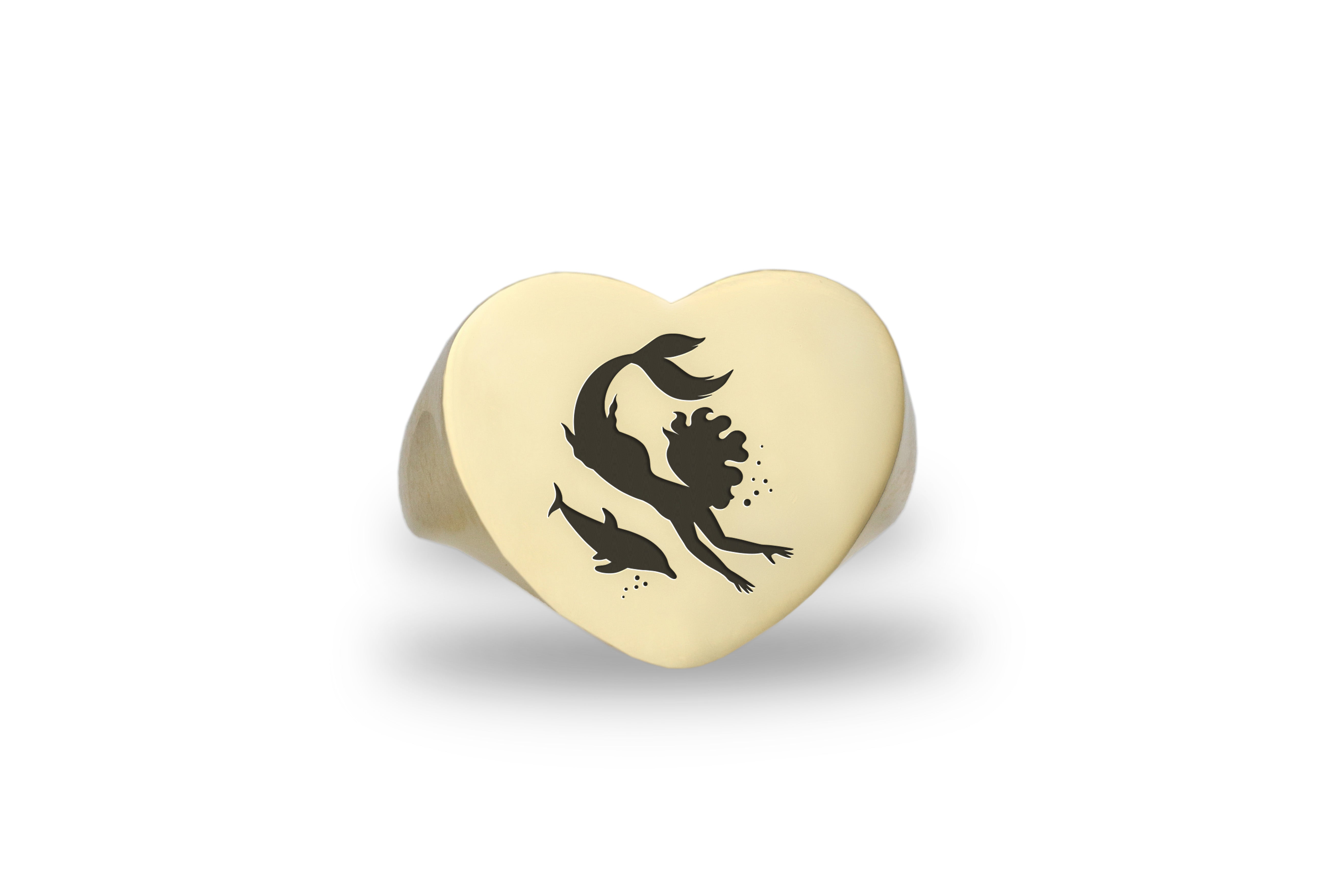 14k Gold Mermaid Ring