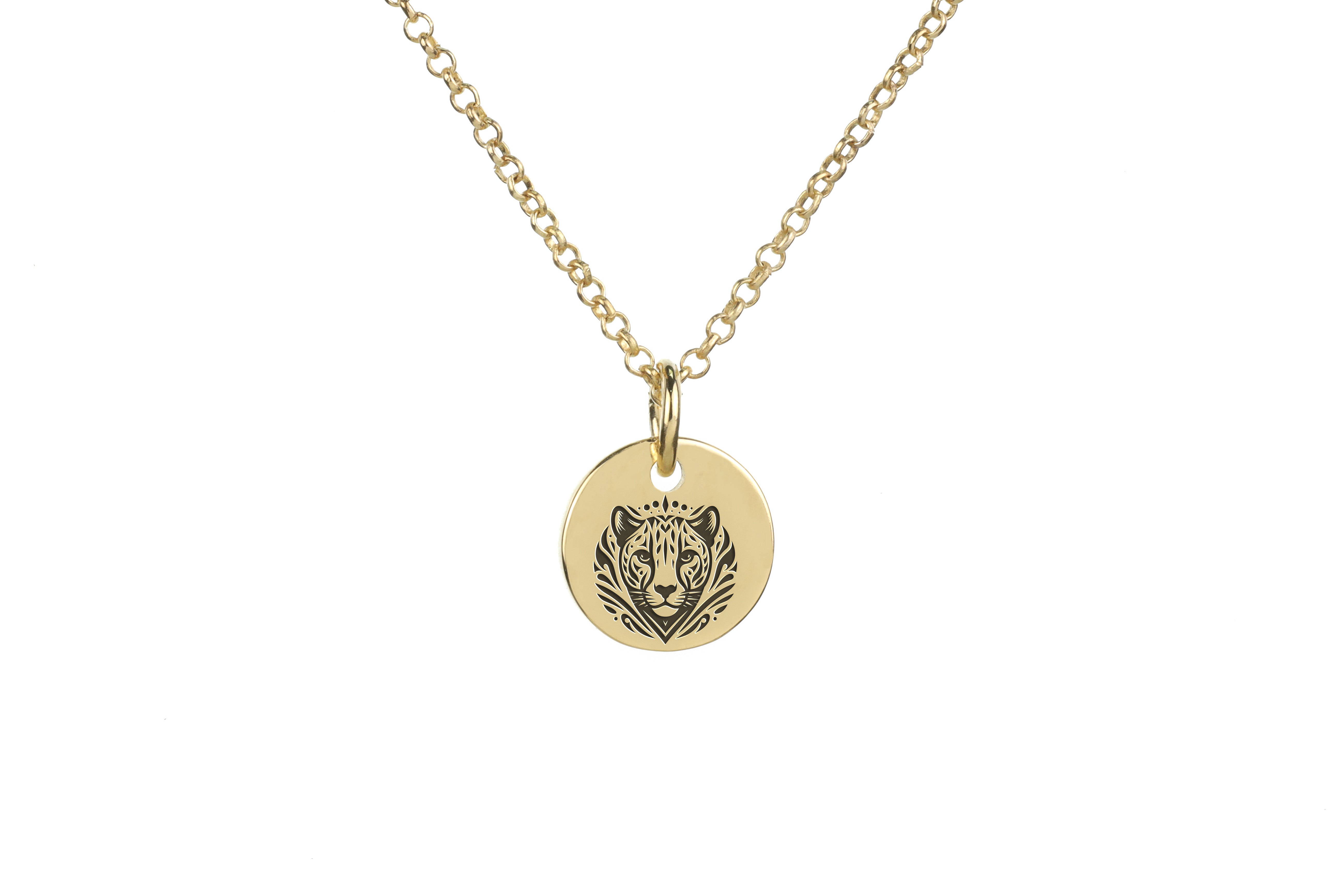14k Gold Jaguar Necklace