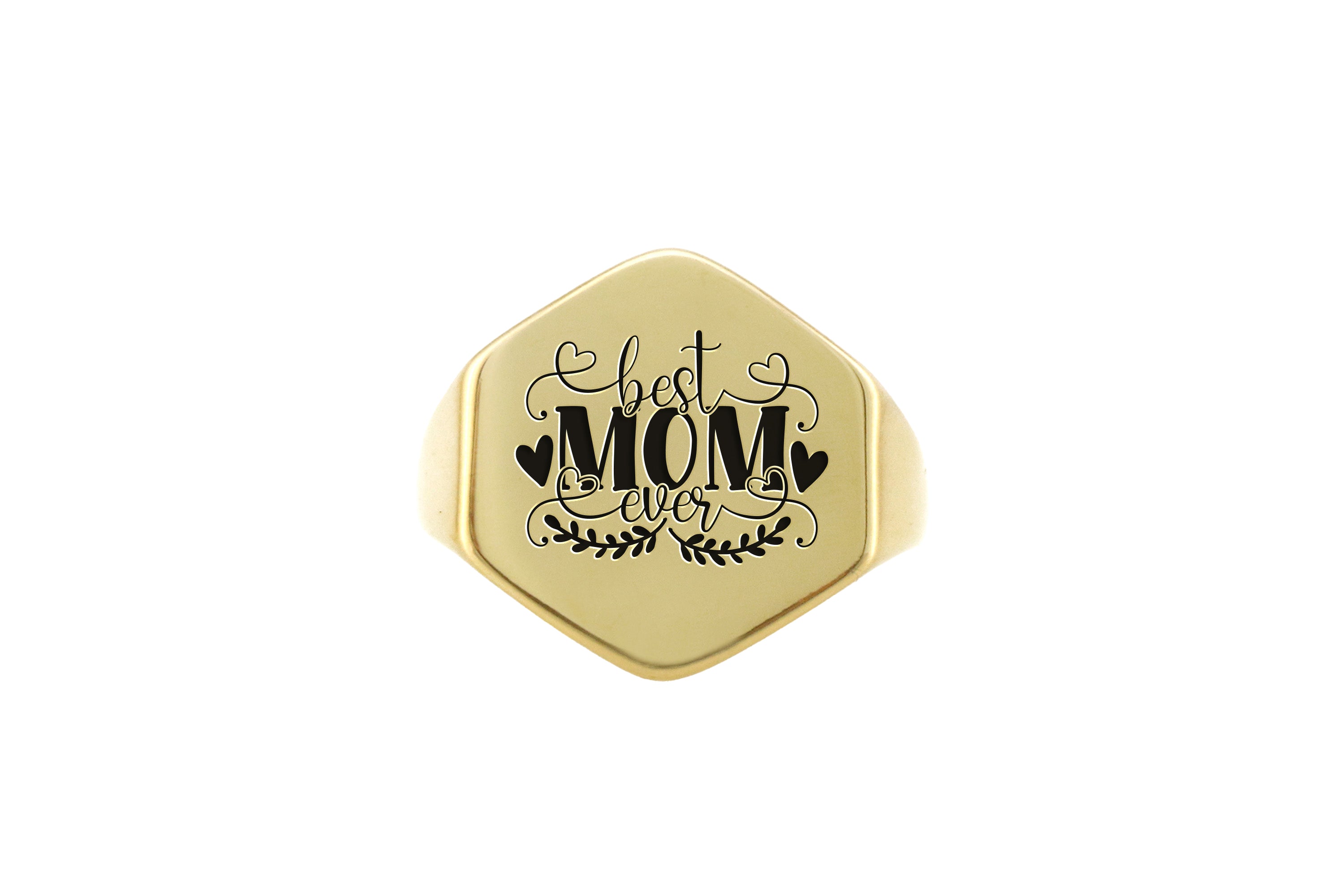 Best Mom Ever Engraving Ring
