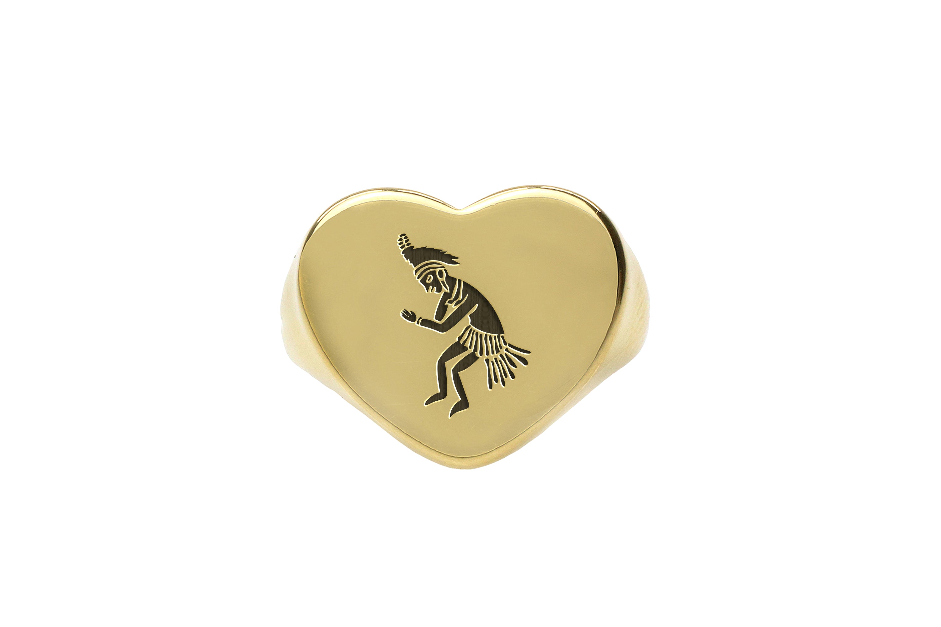 14k Gold Tribe Signet Ring