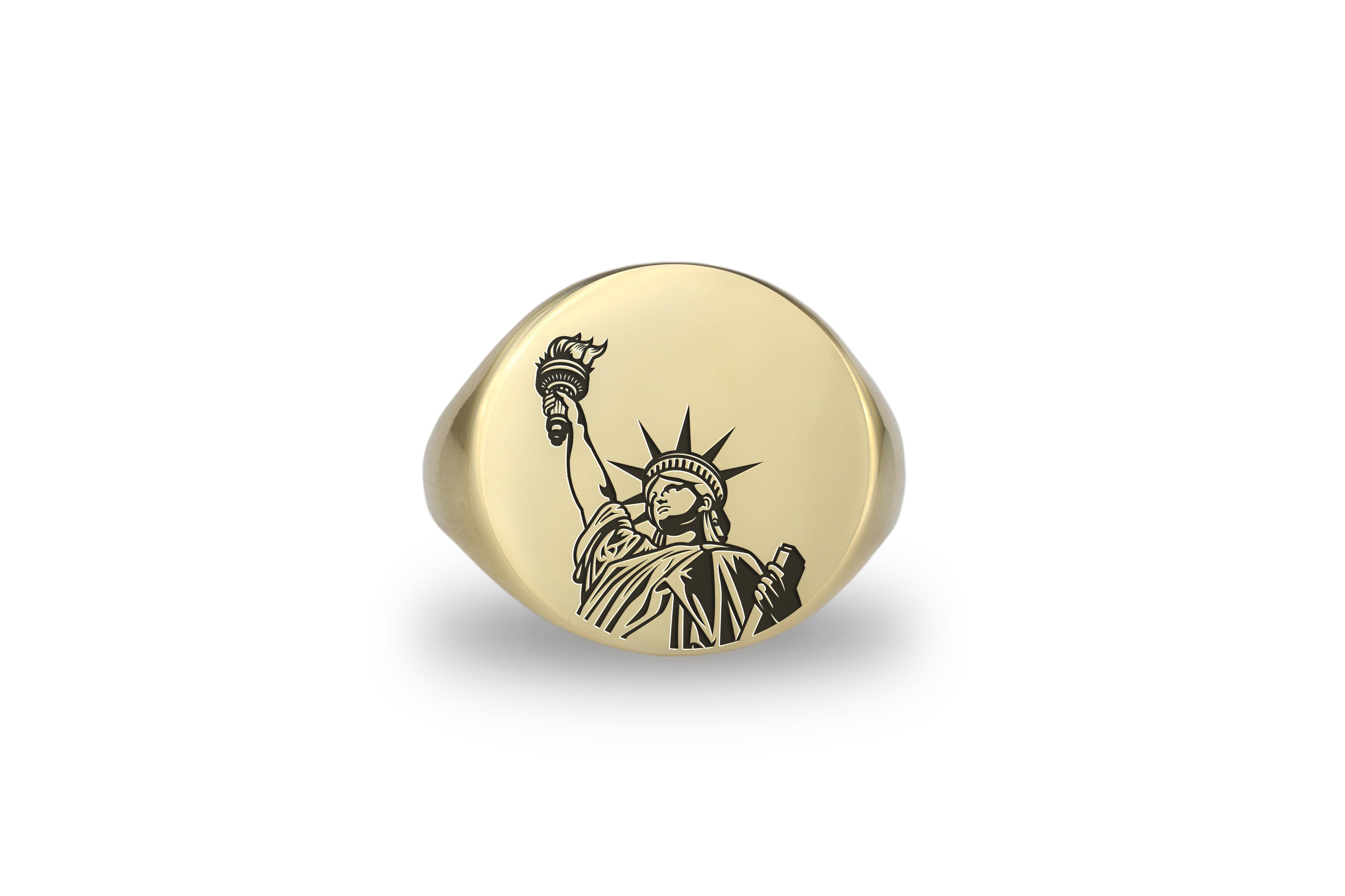 Statue of Liberty Bold Statement Ring