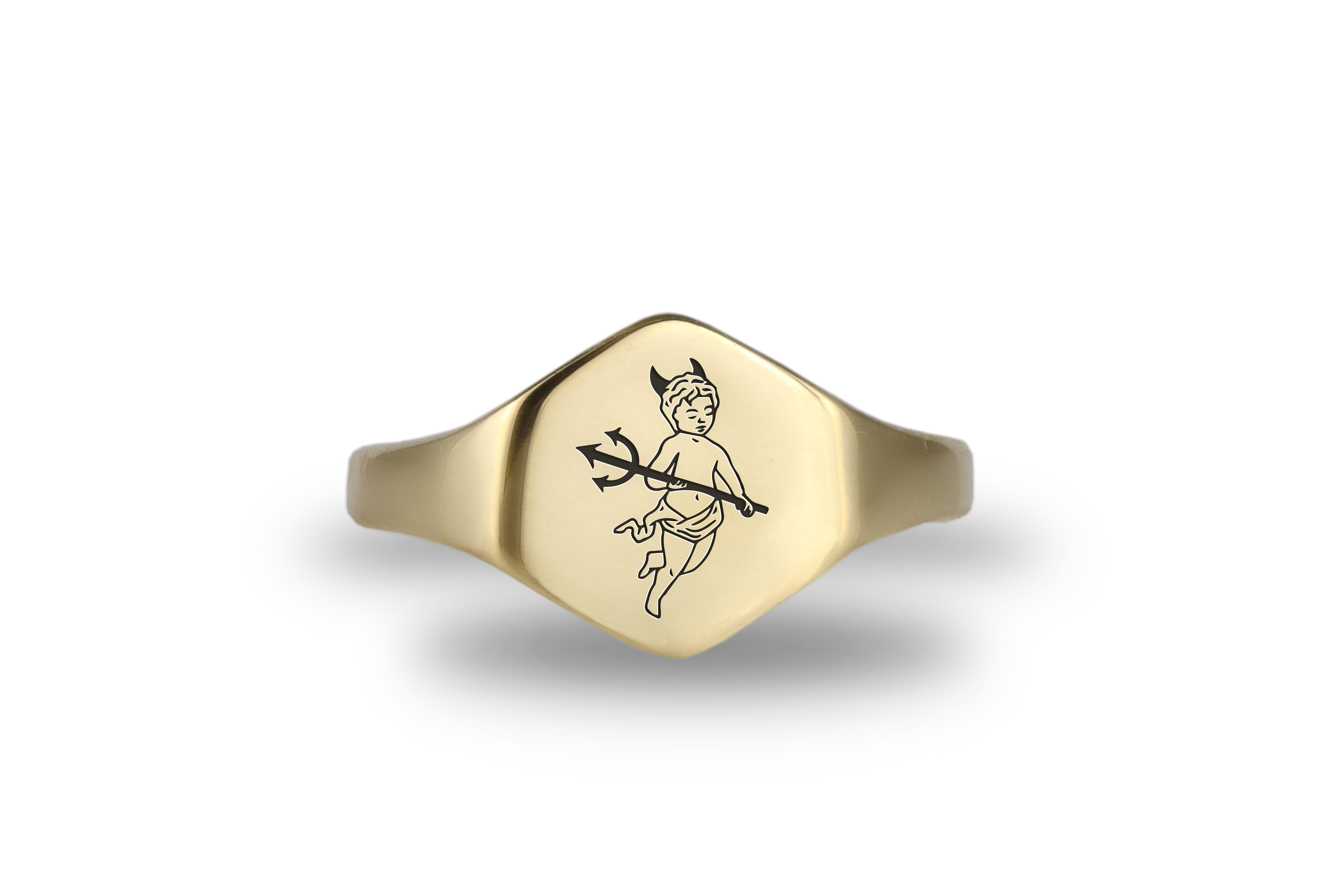 Evil Cupid Signet Ring