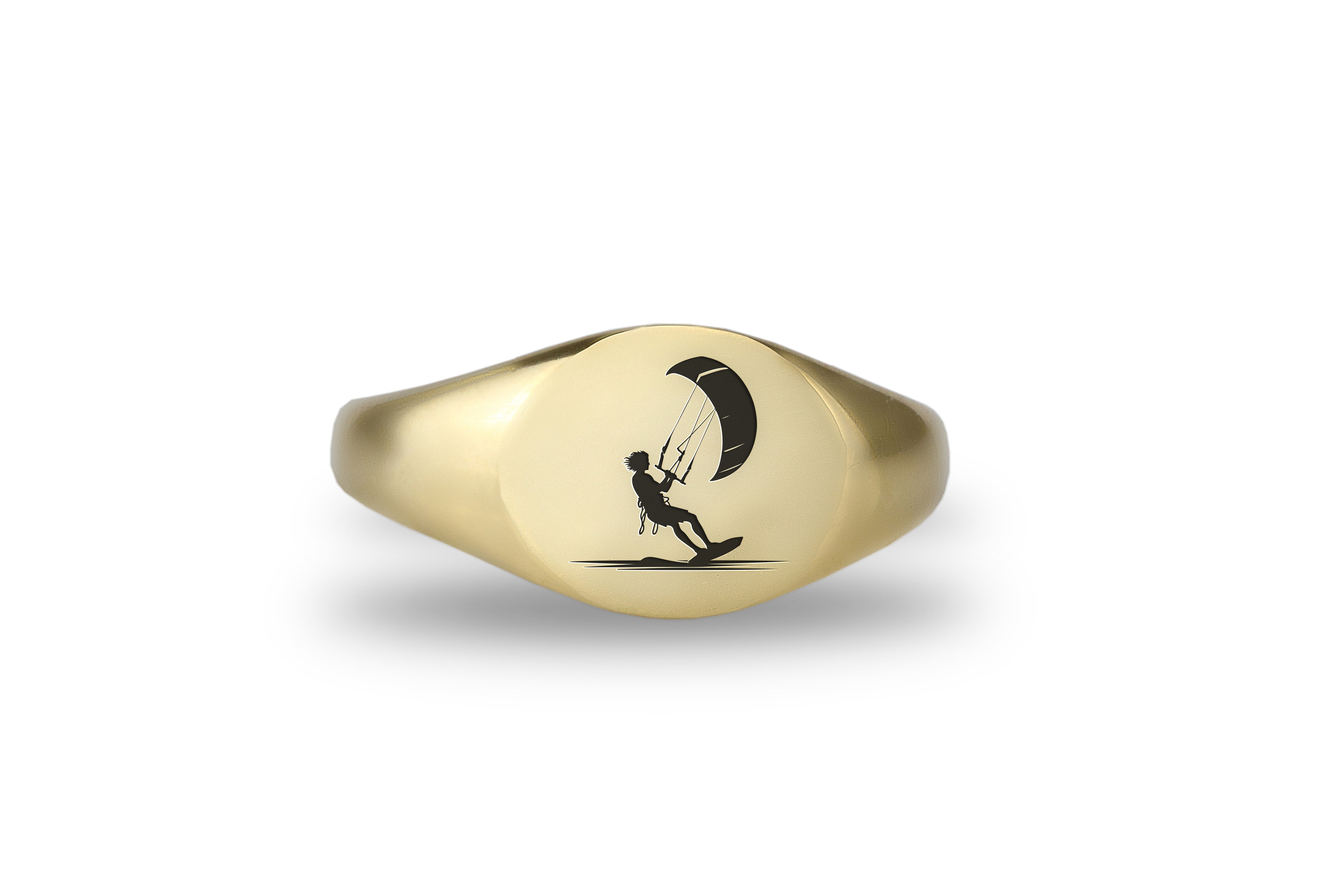 Engraved Kiteboarding Ring