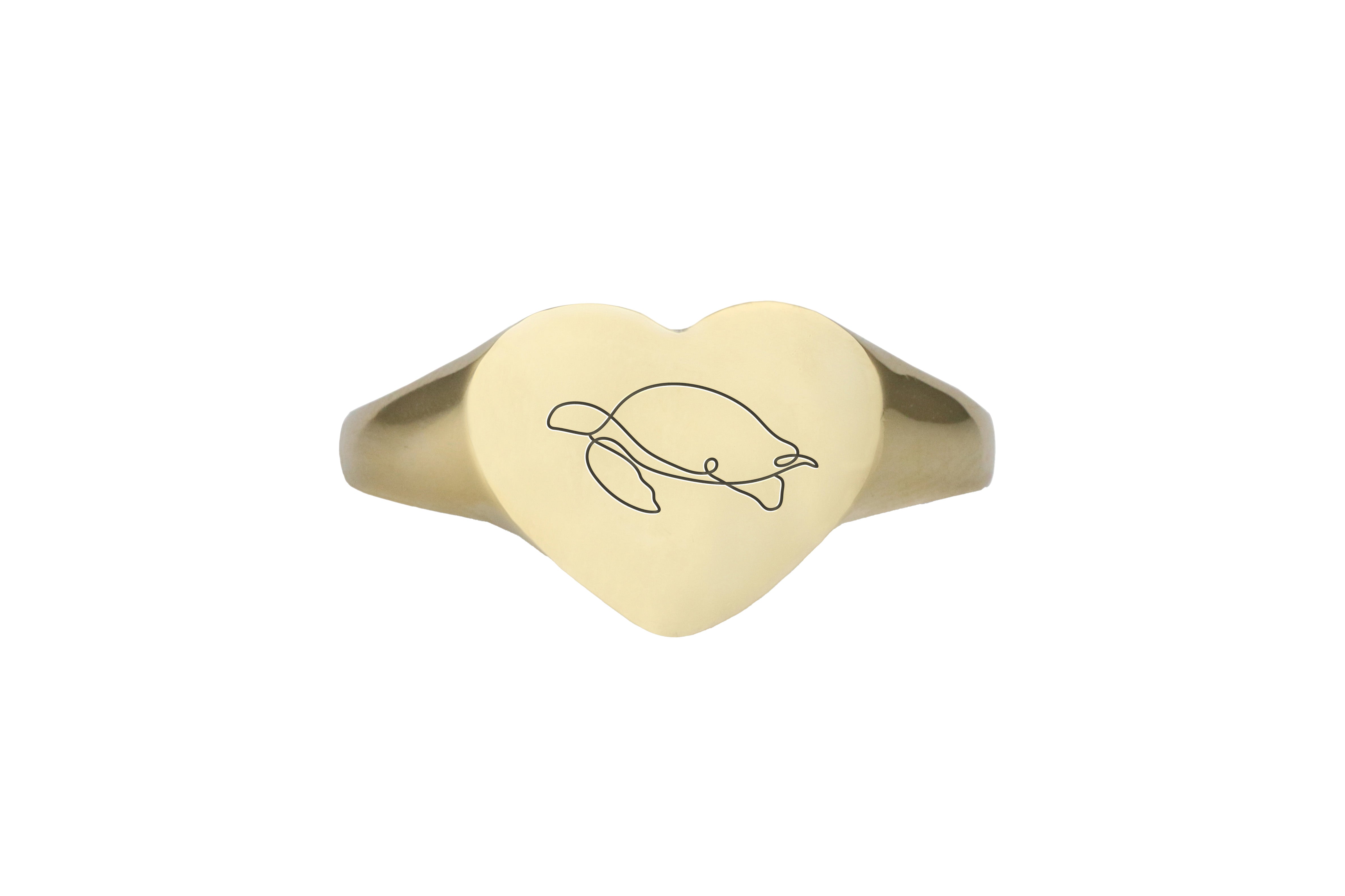 14k Gold Turtle Ring