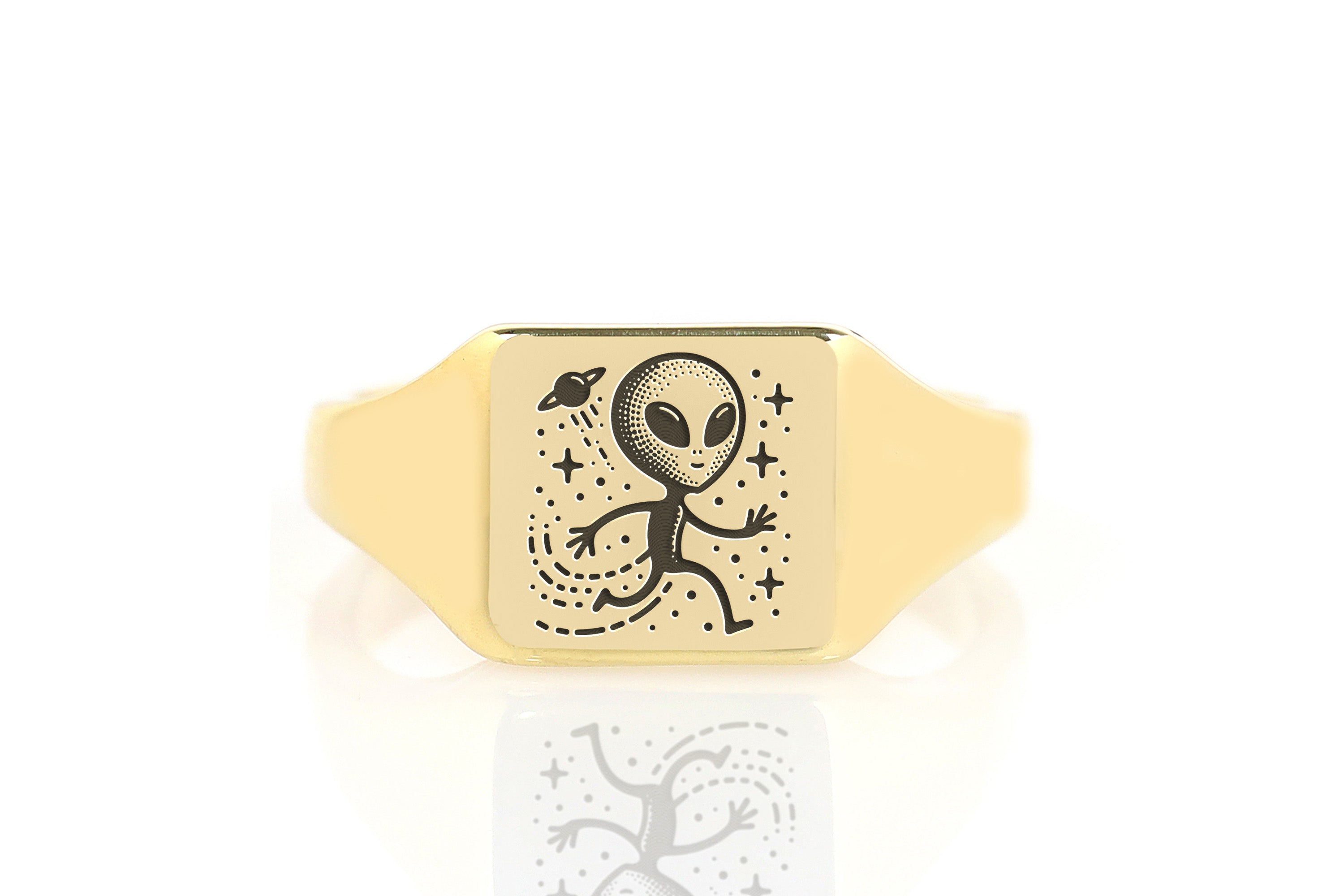 Cute Cosmic Alien Ring