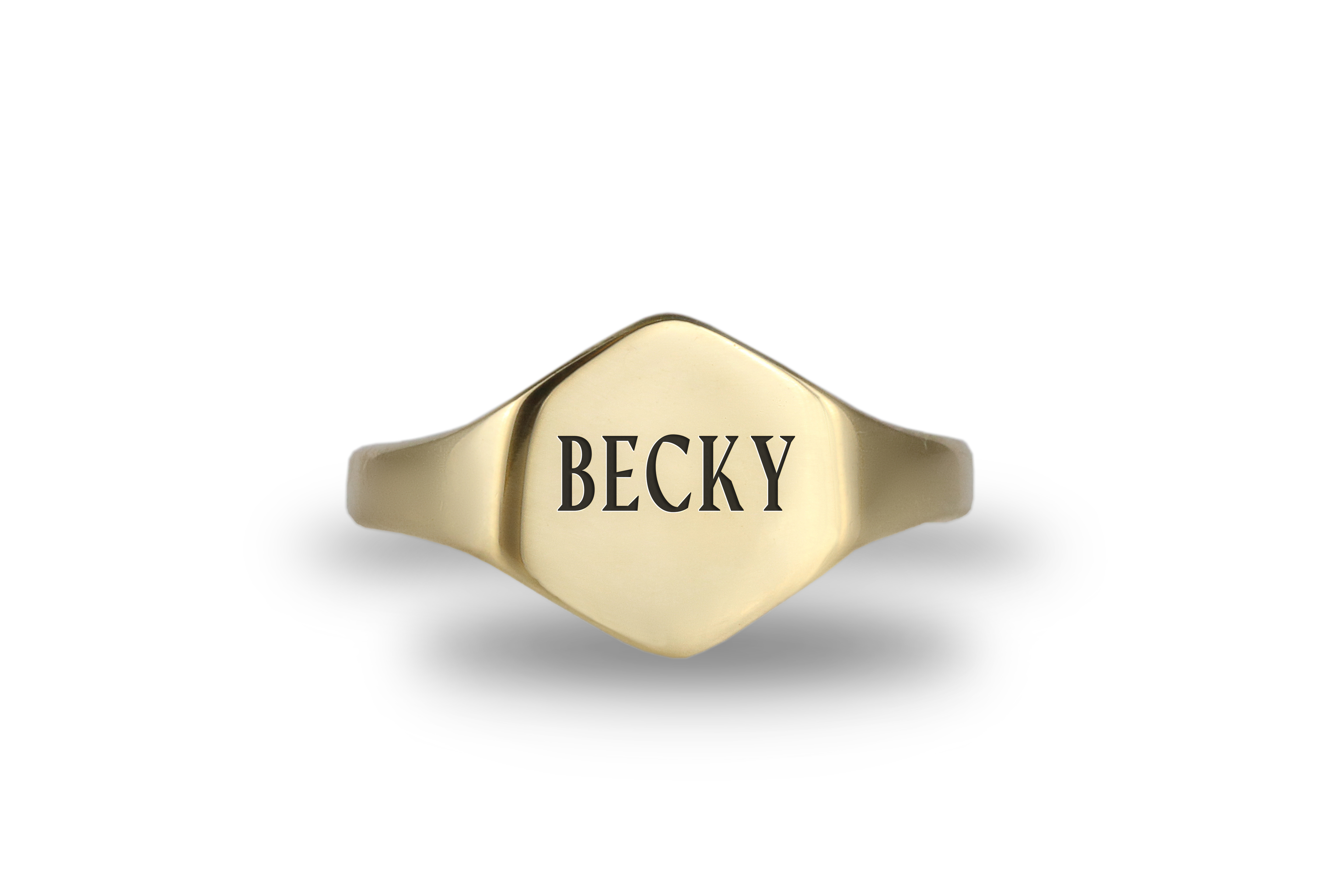 14k Gold Name Ring