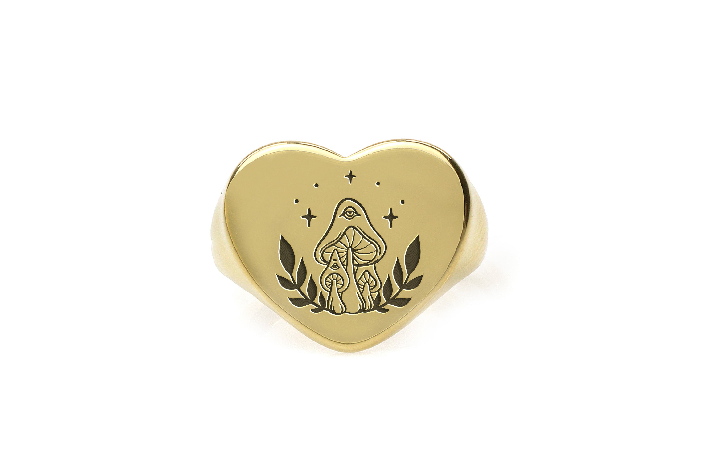 Mushroom Heart Ring