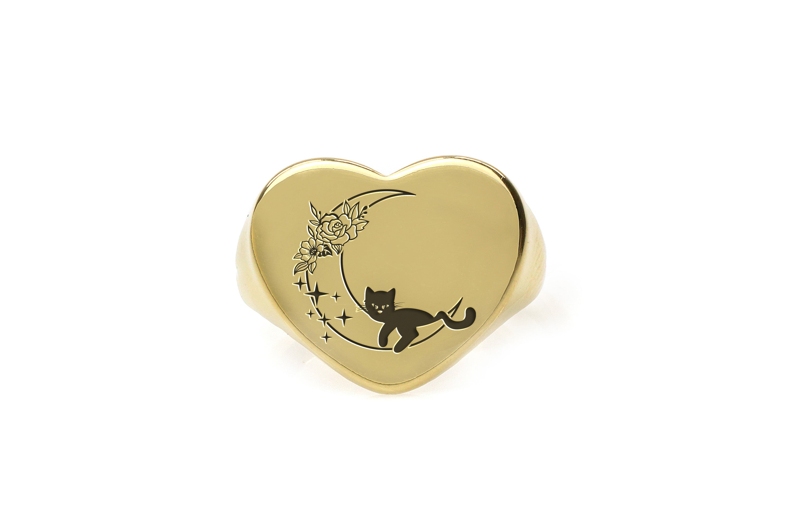 Cat On The Moon Ring
