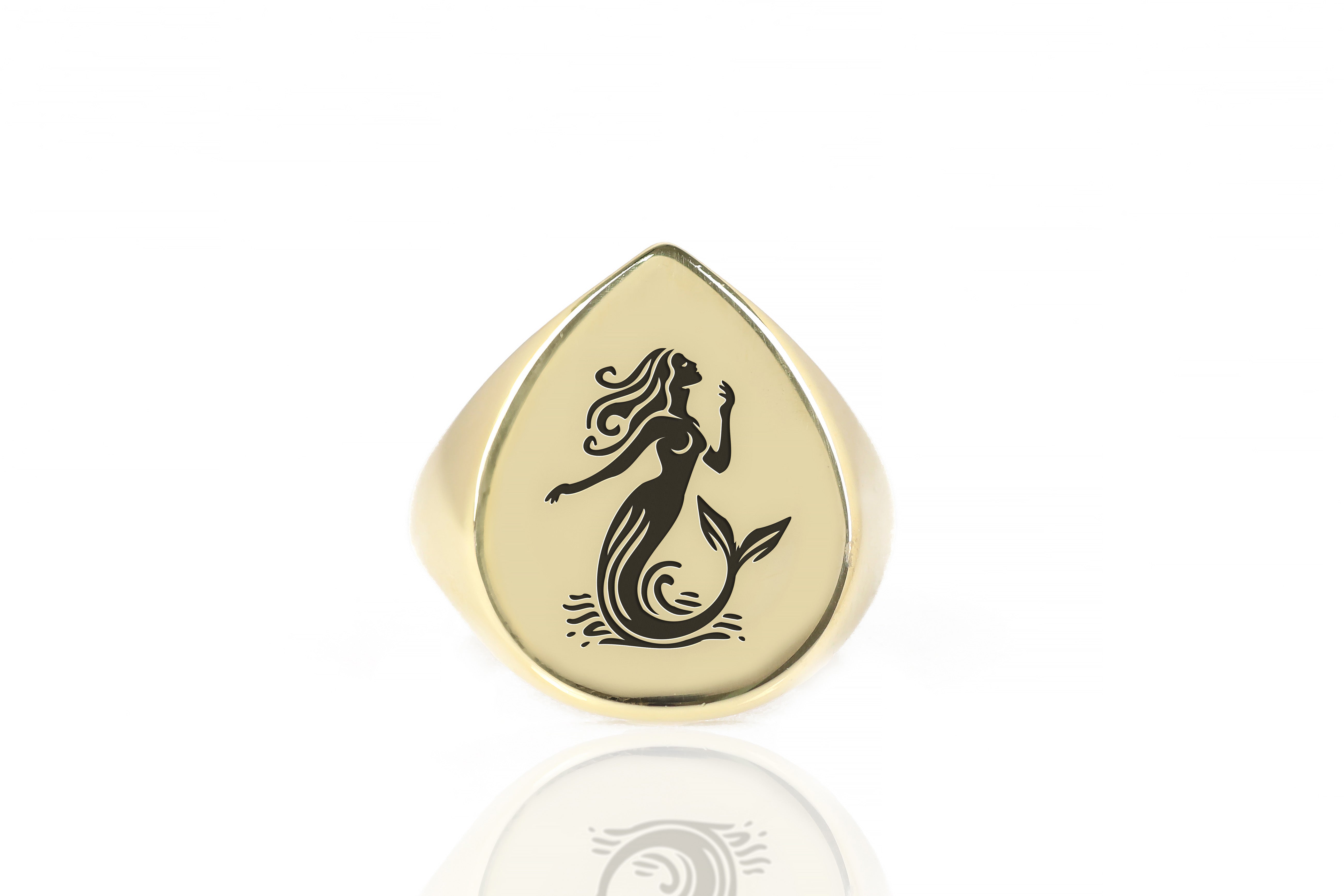 14k Gold Mermaid Ring