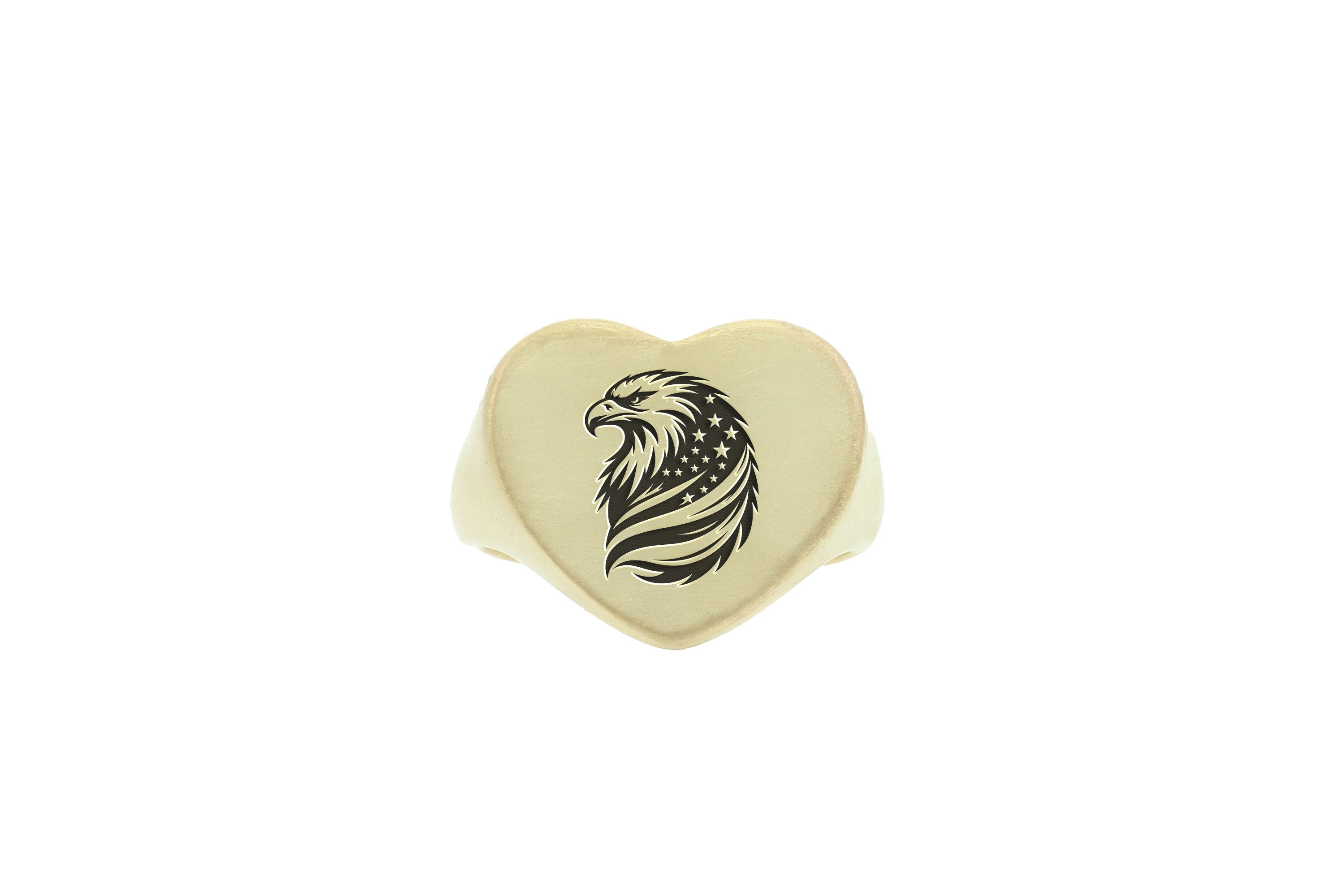 Eagle And American Flag Ring