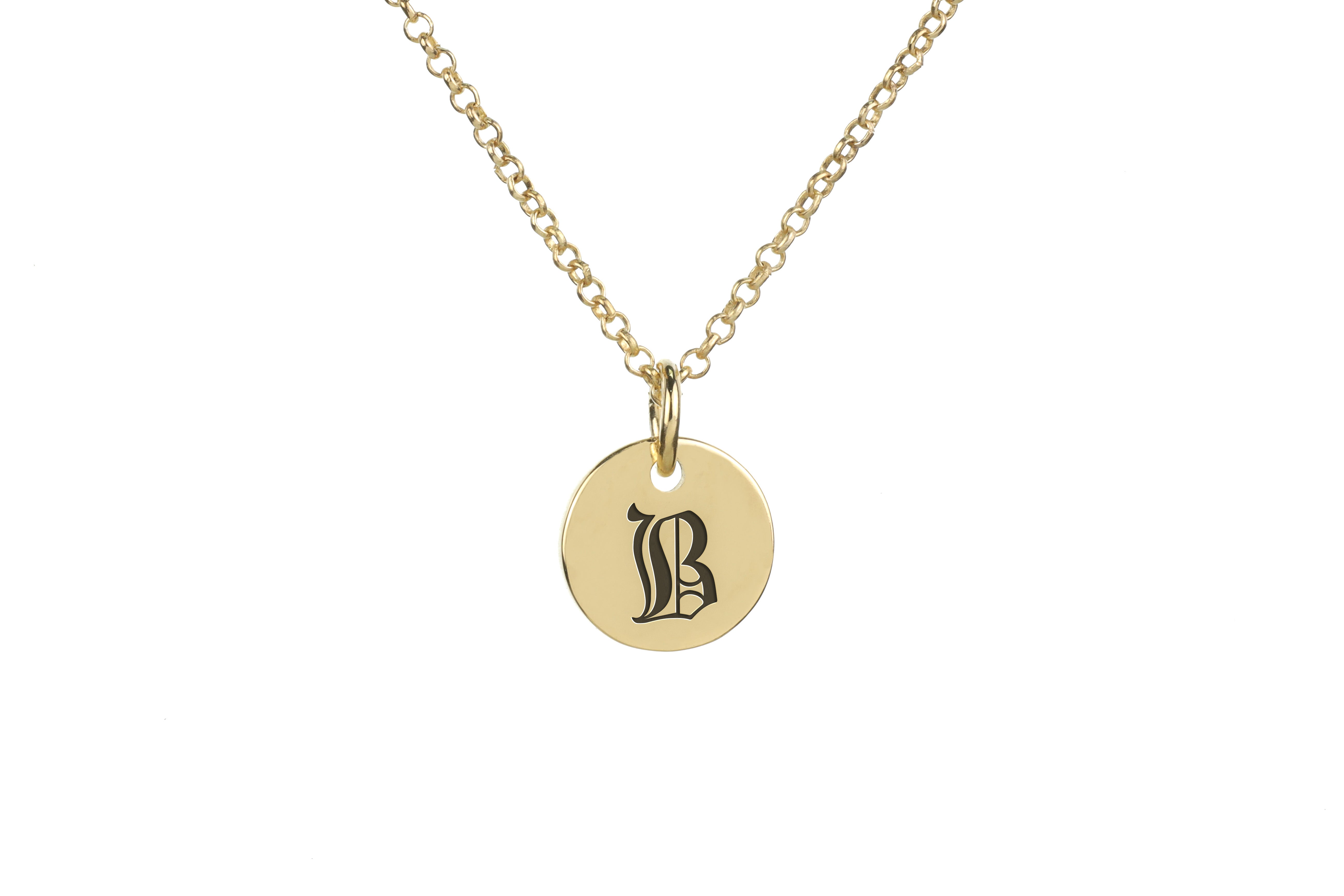 Engraved Letter Necklace