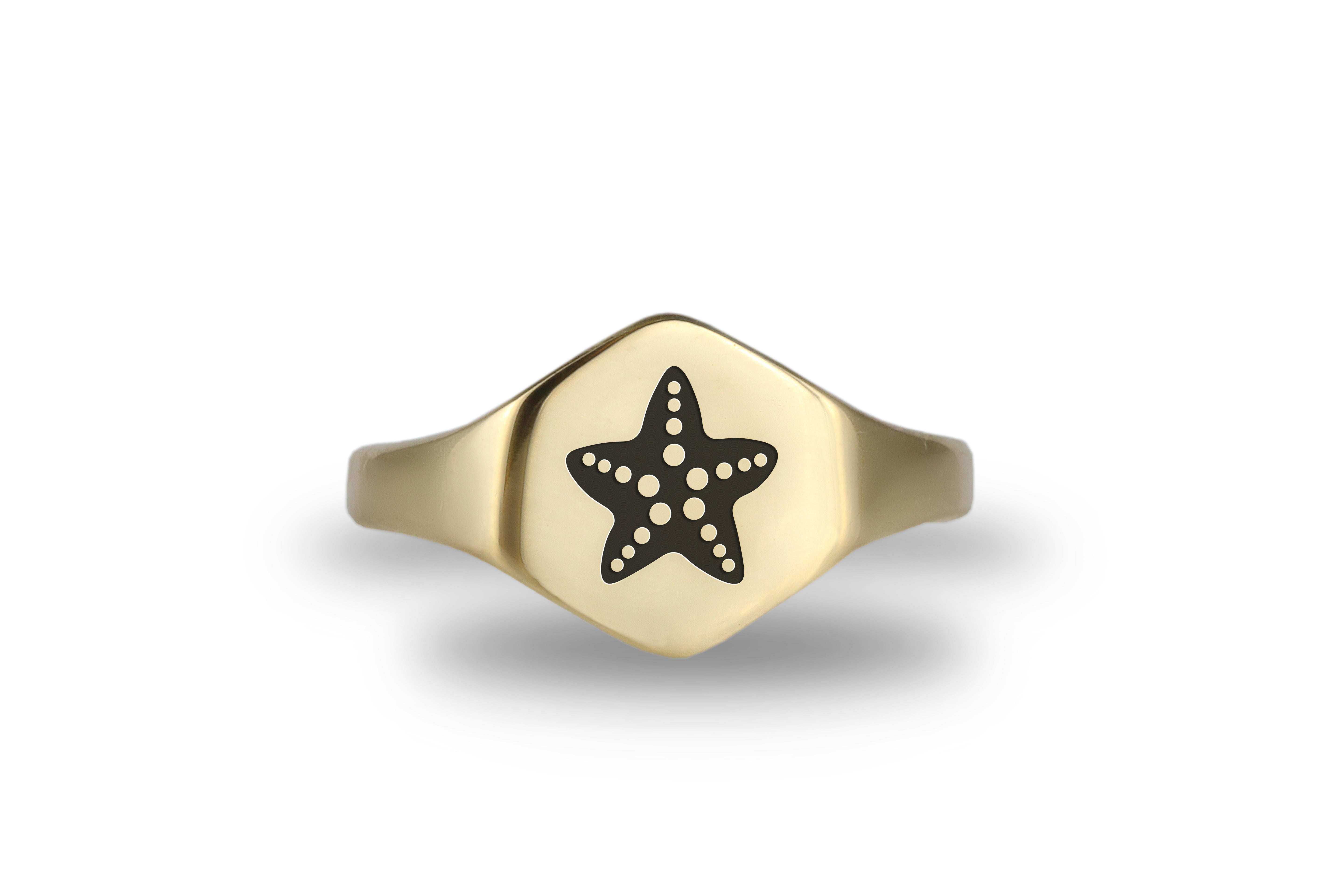 14k Gold Sea Star Ring