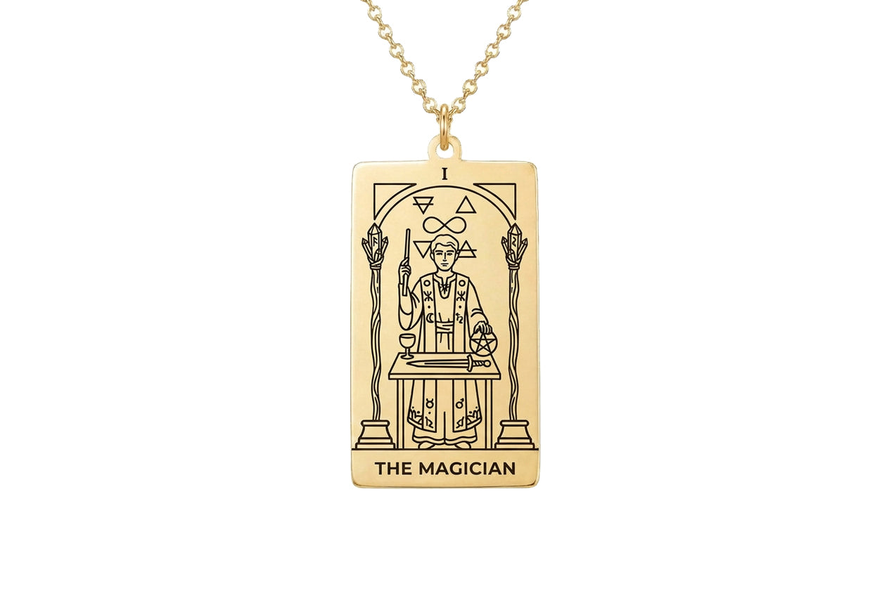 The Magician Tarot Card Necklace