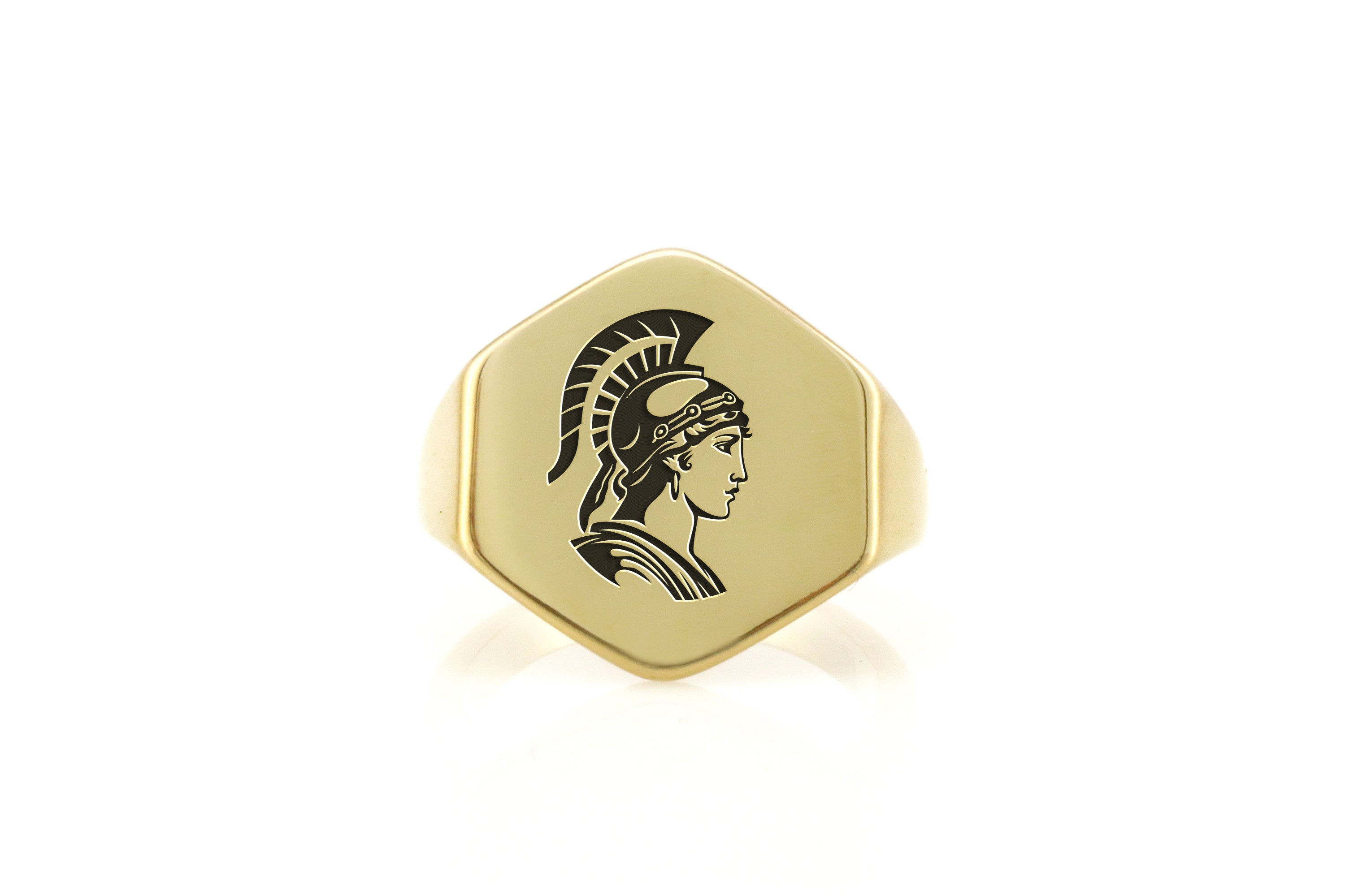 Athena Women's Gold Signet Ring