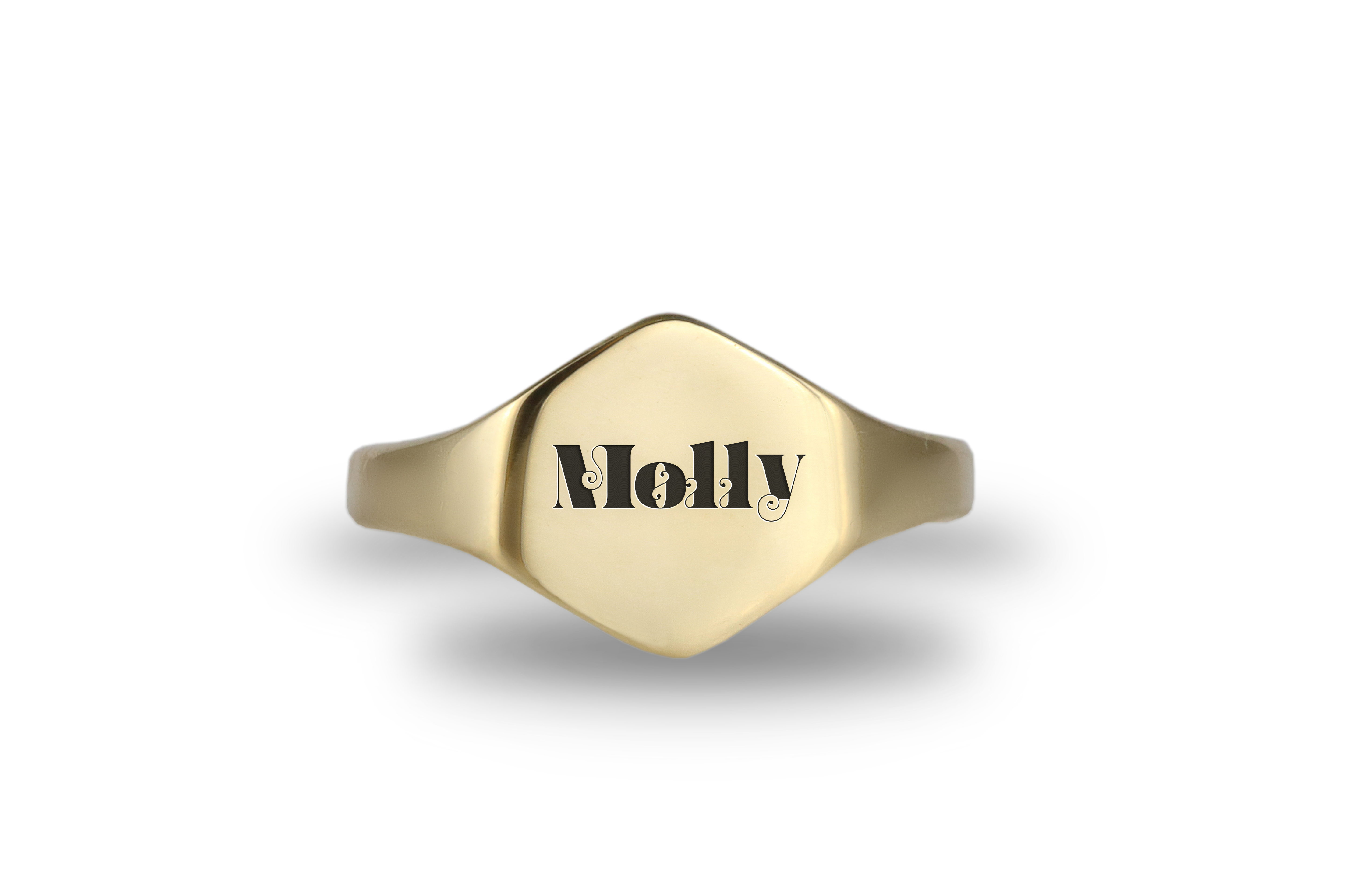 Engraved Name Signet Ring