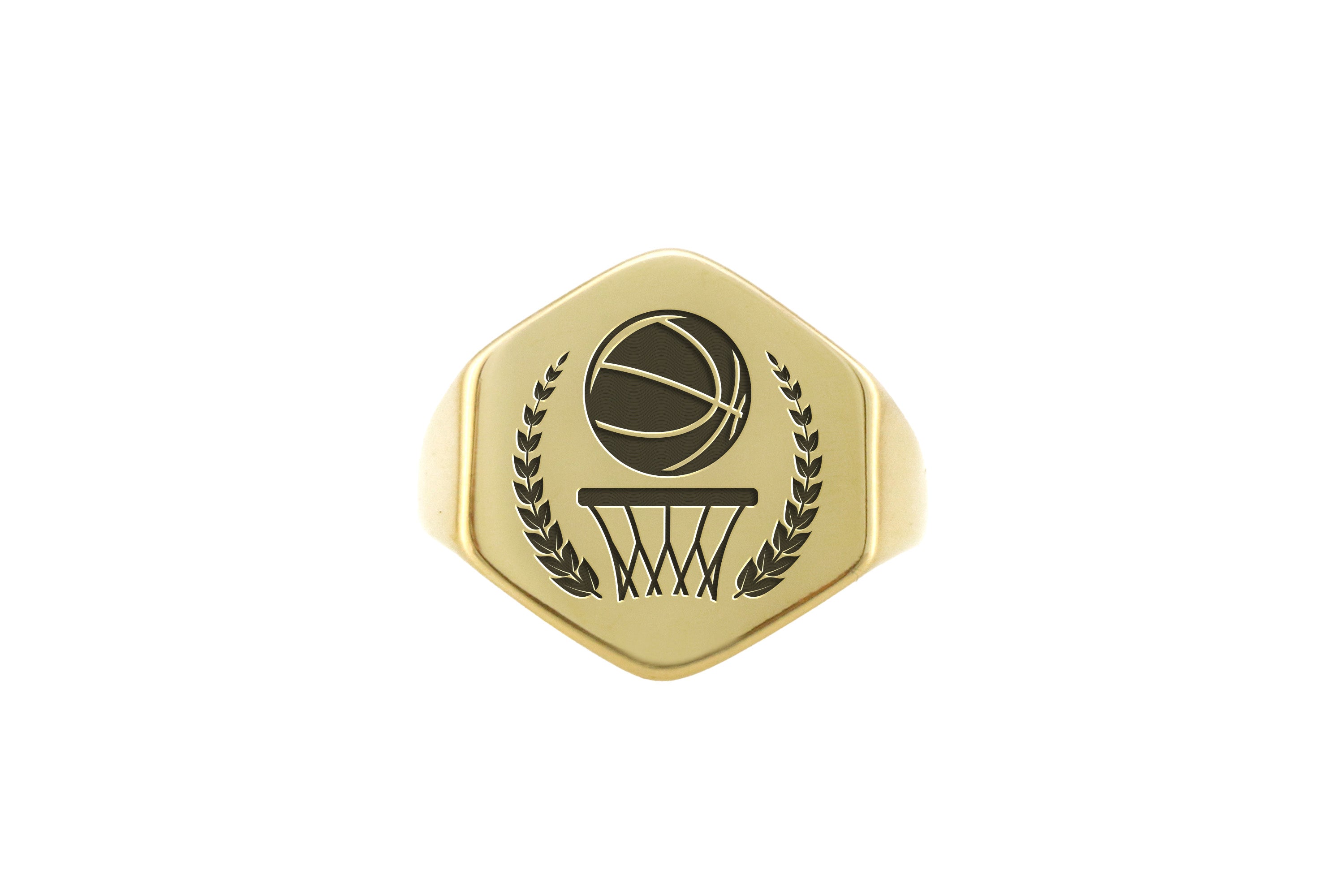 Engraved Basketball Ring