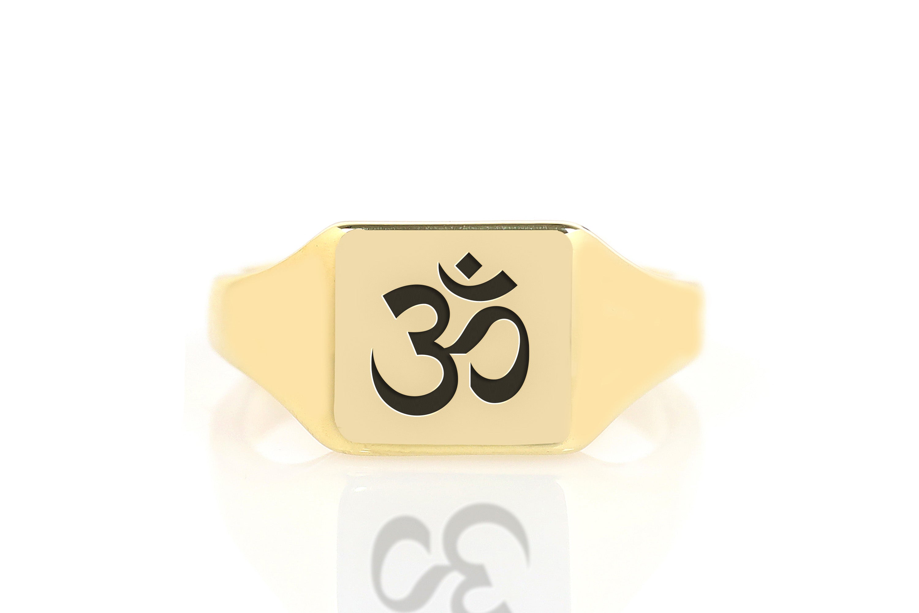 Engraved Om Signet Ring