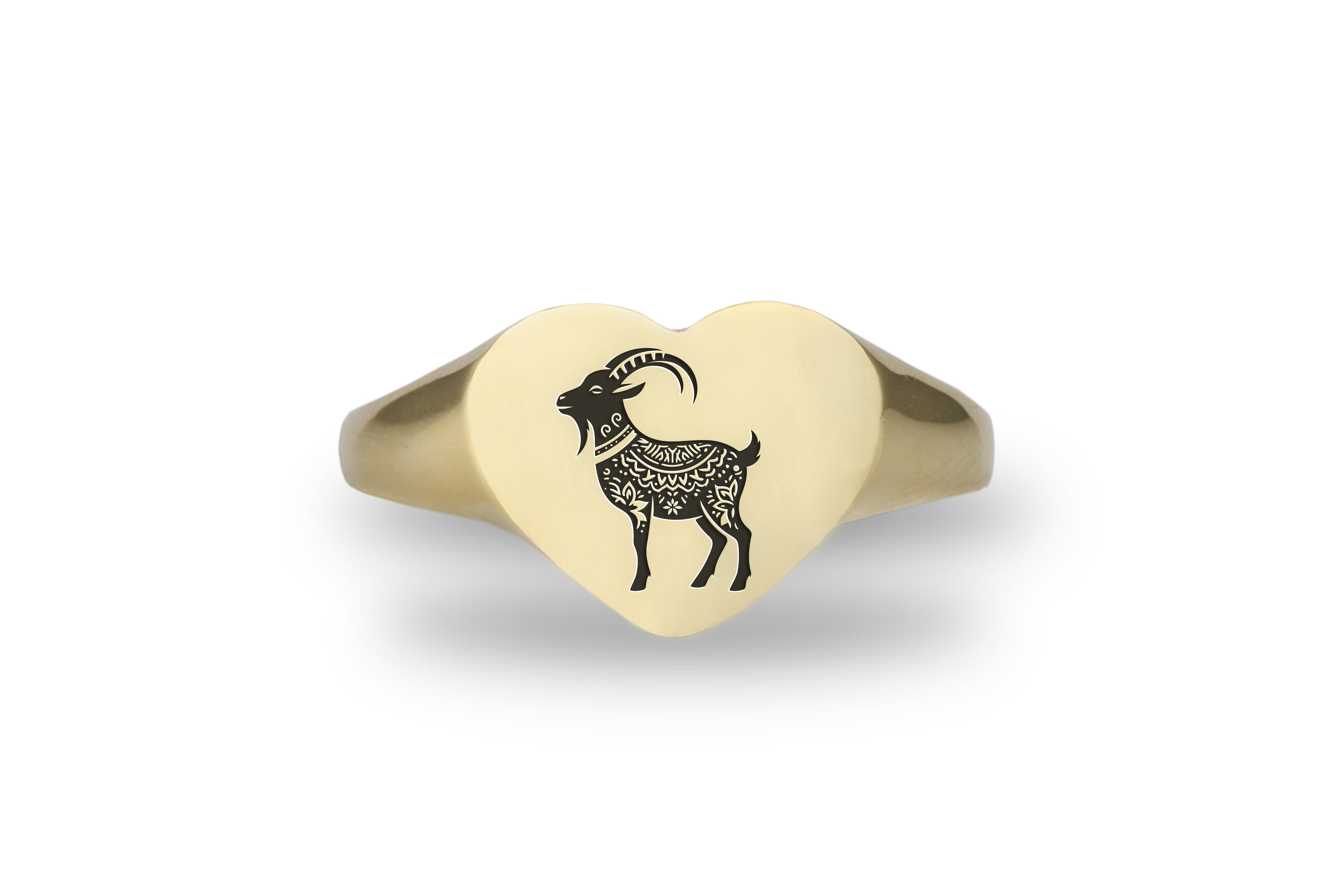 Custom Goat Gold Ring