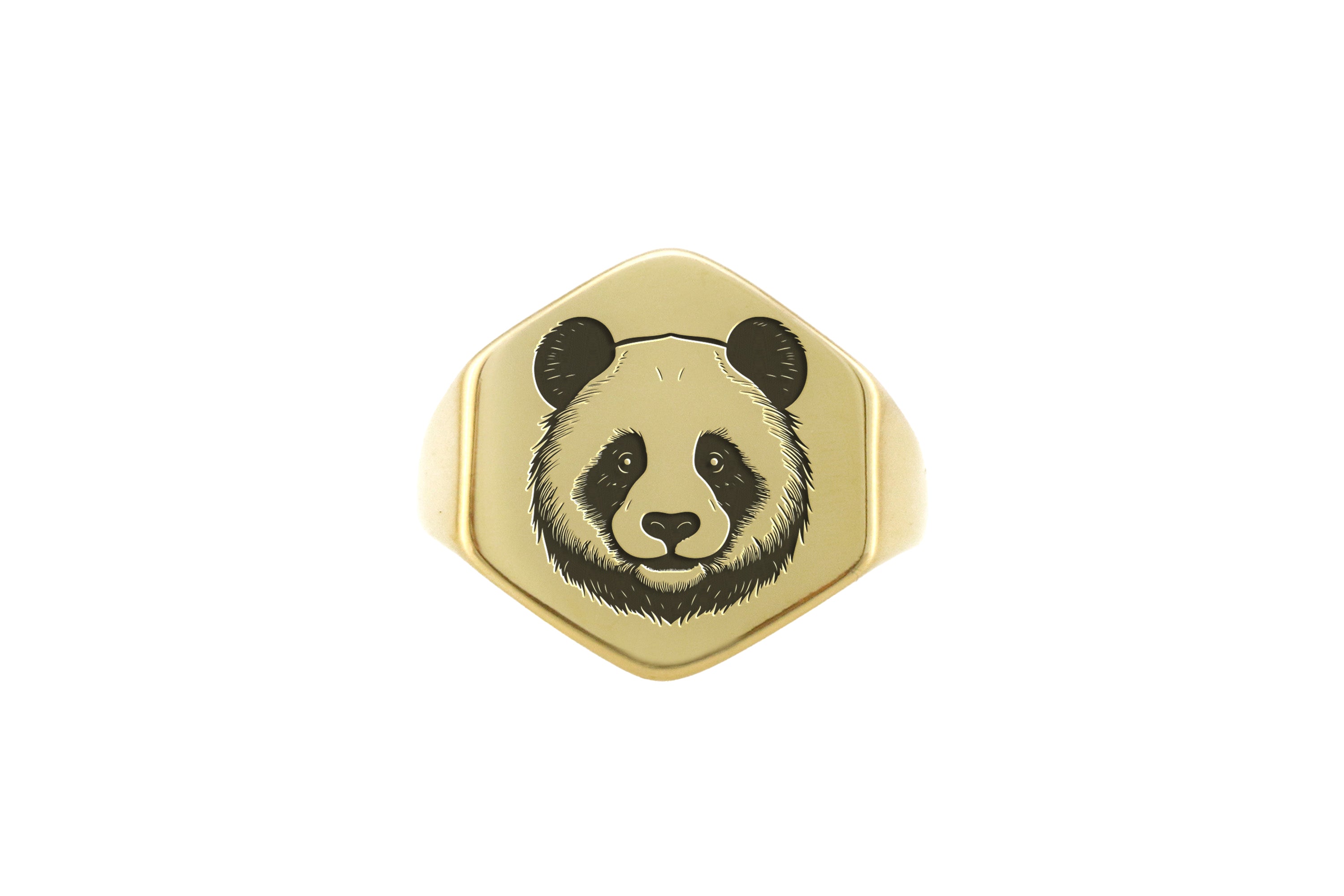 Gold Engraved Panda