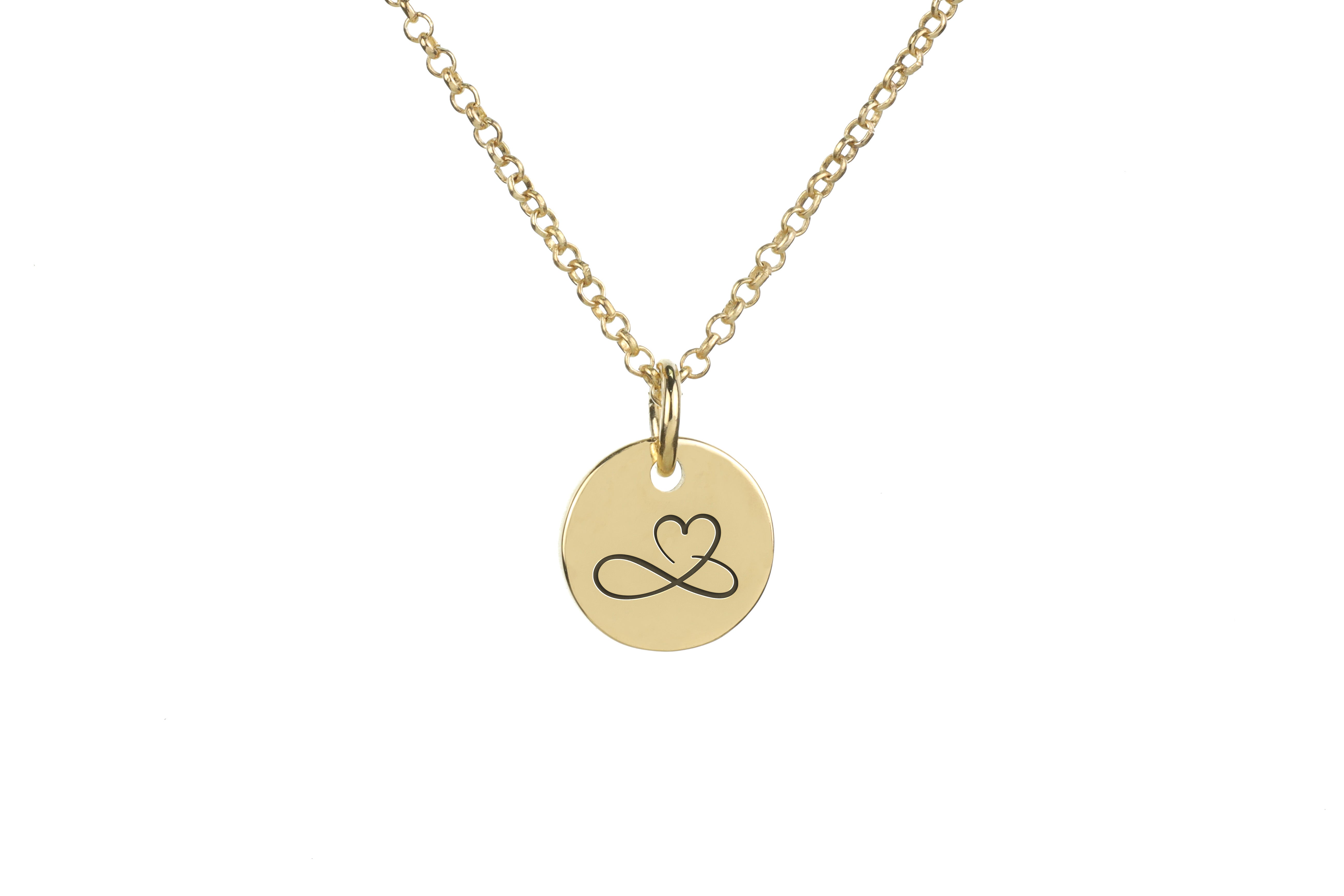 14k Gold Infinity Pendant Necklace