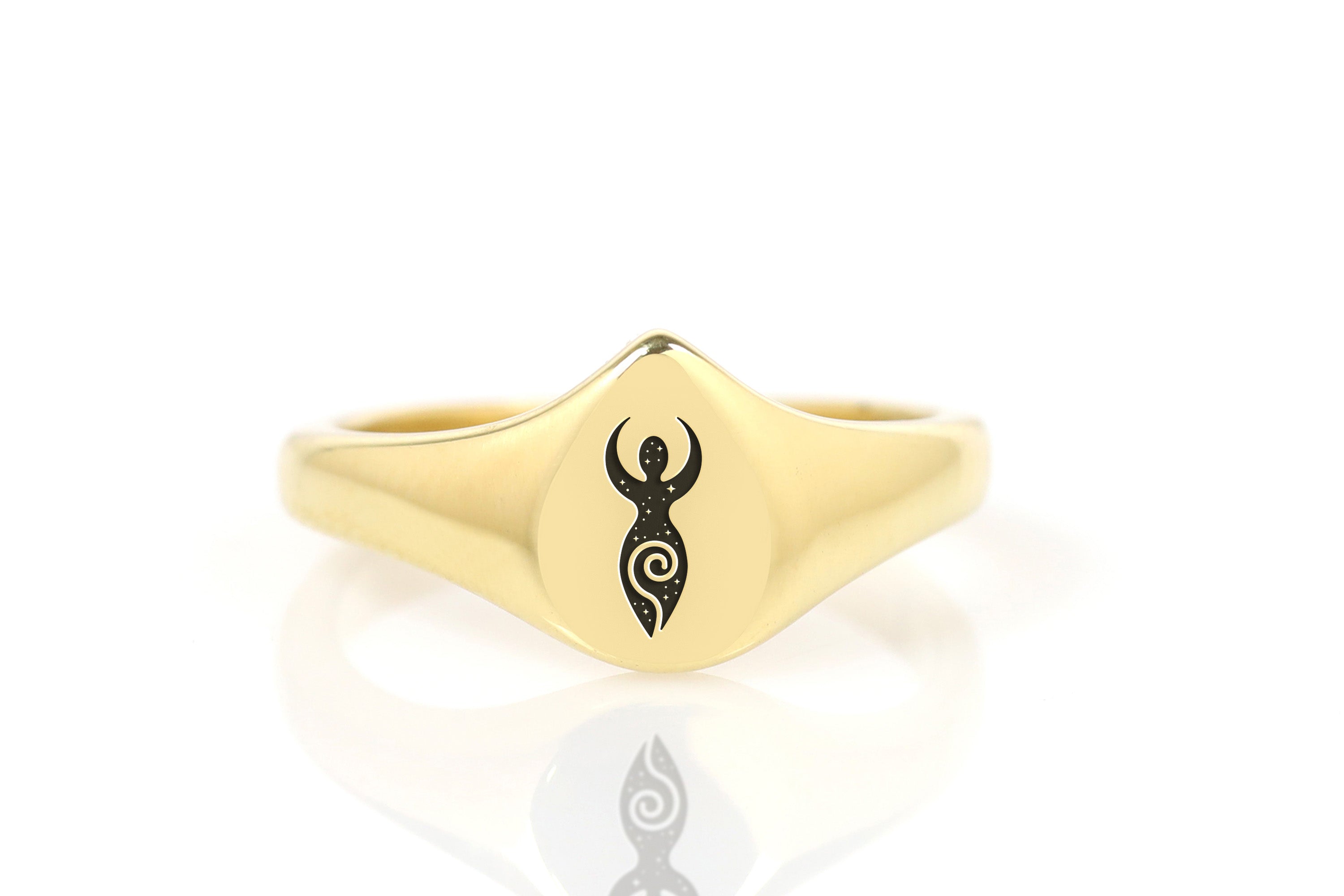 Custom Wiccan Symbol Ring