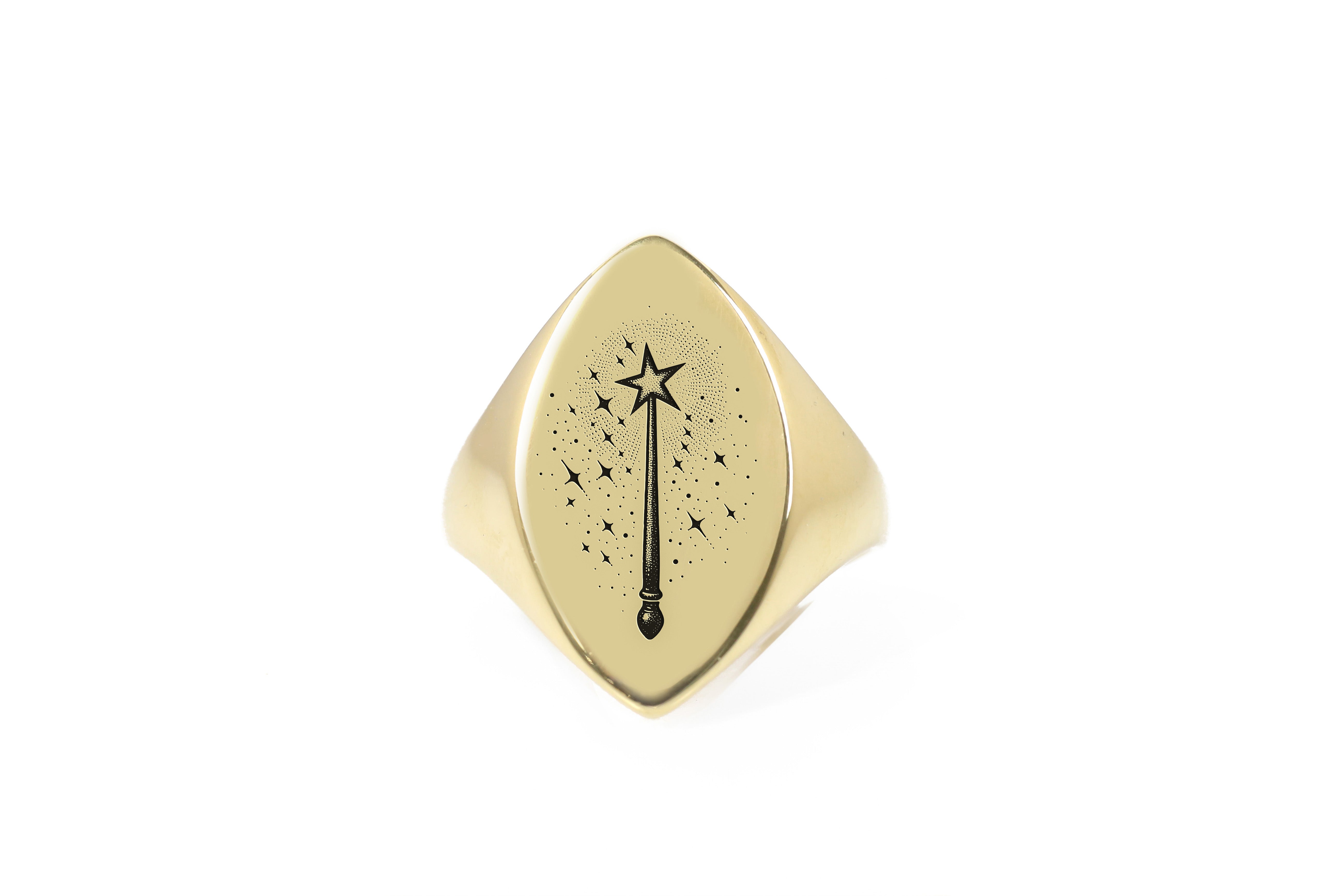 14k Gold Magic Wand Ring