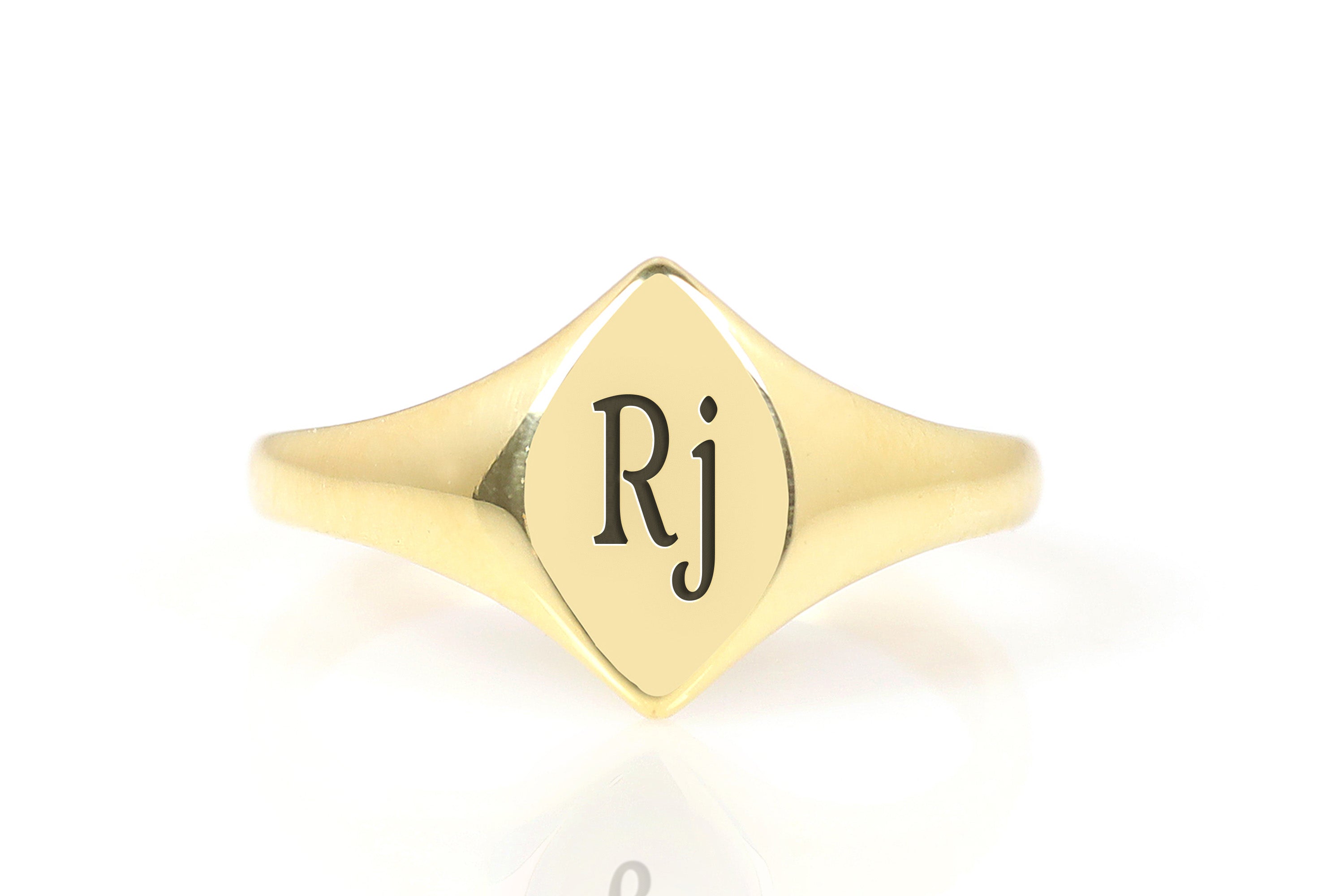 Name Initial's Signet Ring