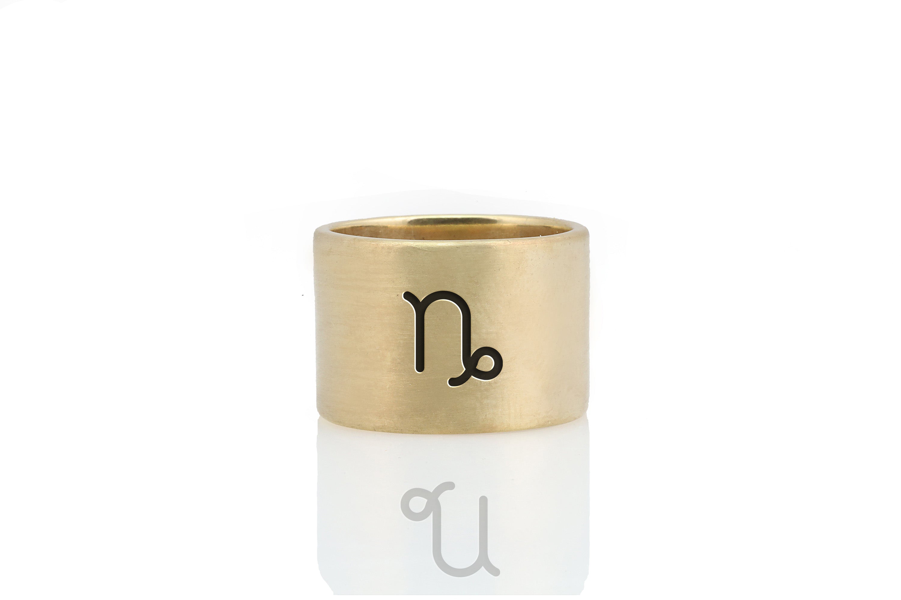 Zodiac Wide Gold Ring