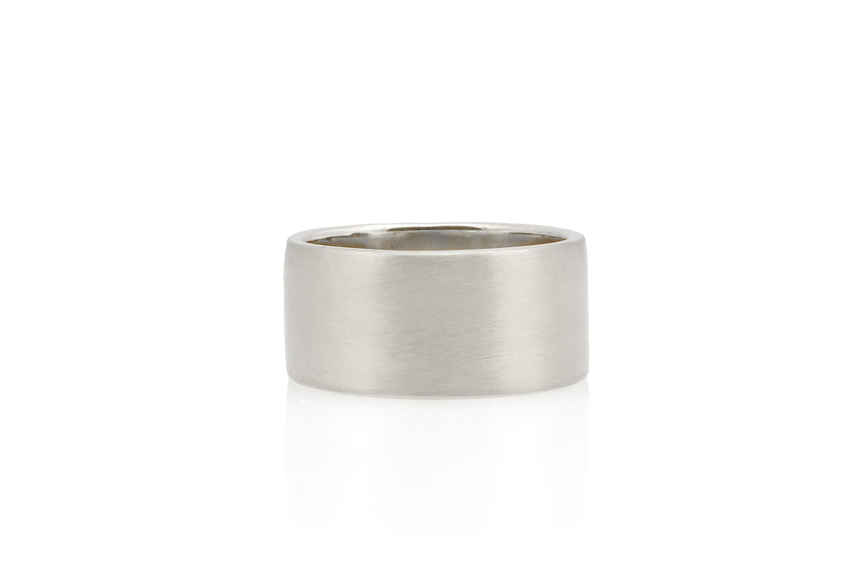 Brushed Silver Wedding Band